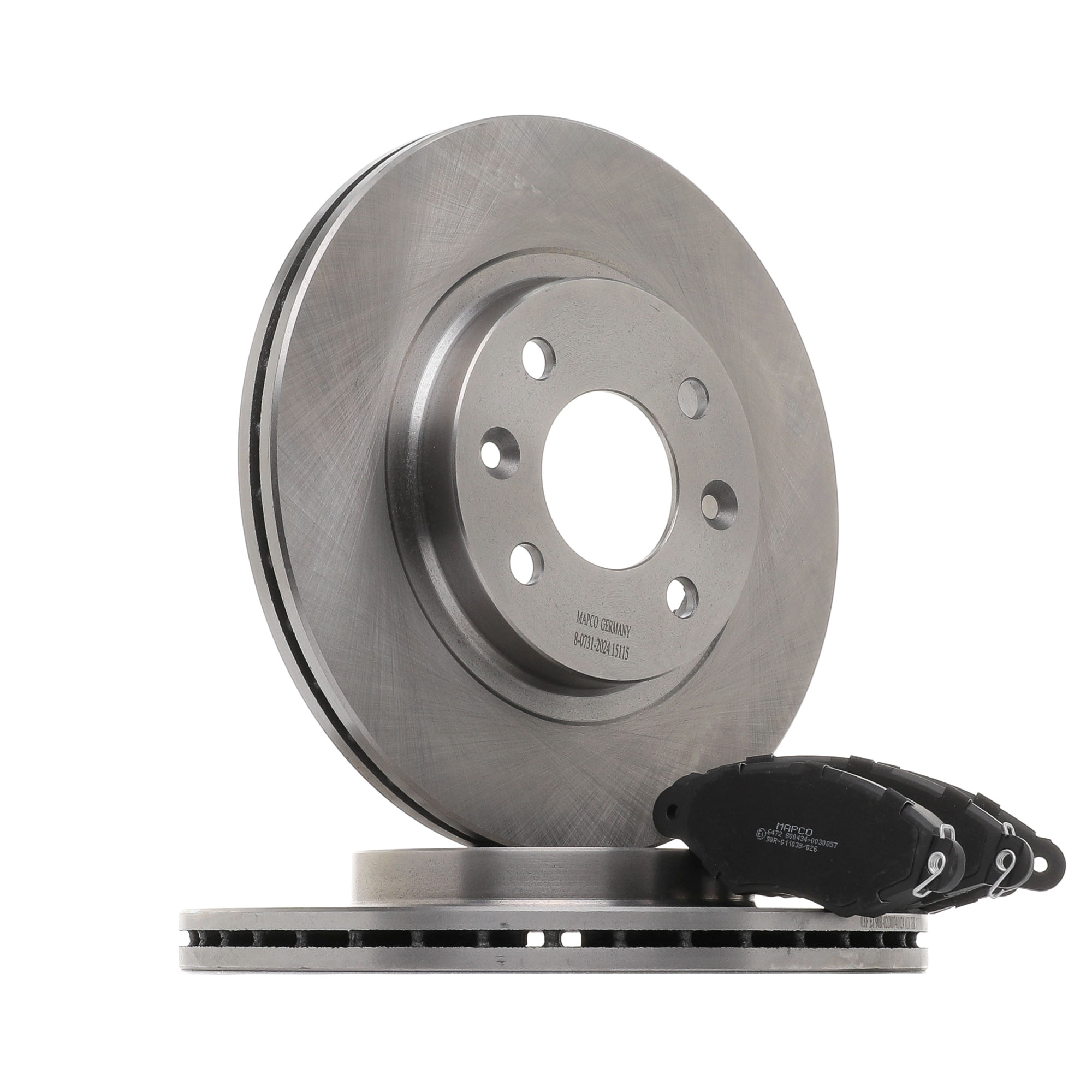 MAPCO Essieu avant, ventilé, contact de signal d'usure inclus Ø: 259mm, Épaisseur du disque de frein: 20,7mm Kit de frein 47156 acheter en ligne