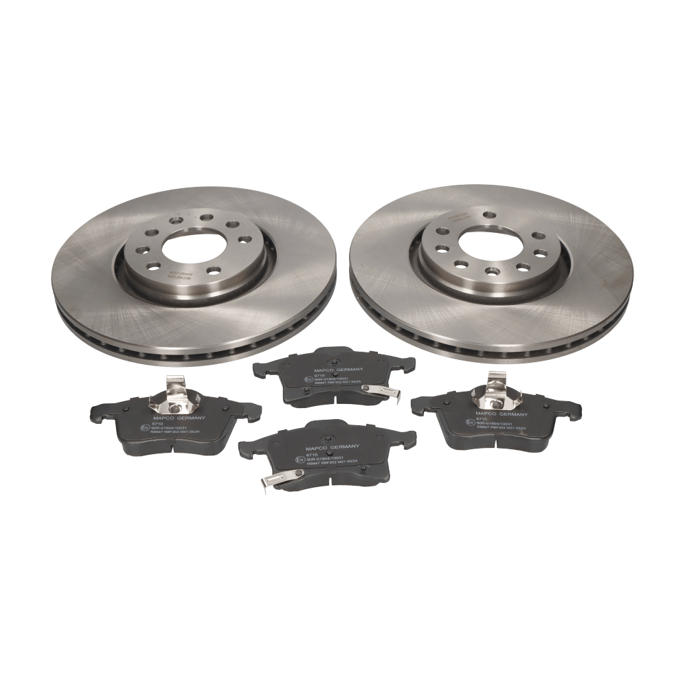 MAPCO Eje delantero, ventilado, Chapa antichirridos Ø: 308mm, Espesor disco freno: 25, 19,2mm Kit de discos y pastillas de freno 47690 comprar online