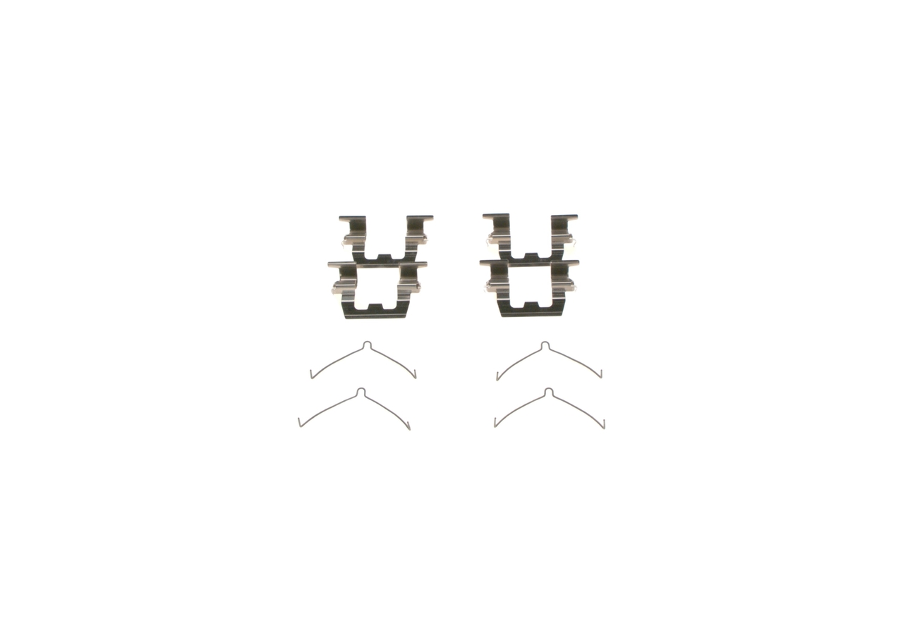 1 987 474 153 BOSCH Brake pad fitting kit Mazda 3 bm