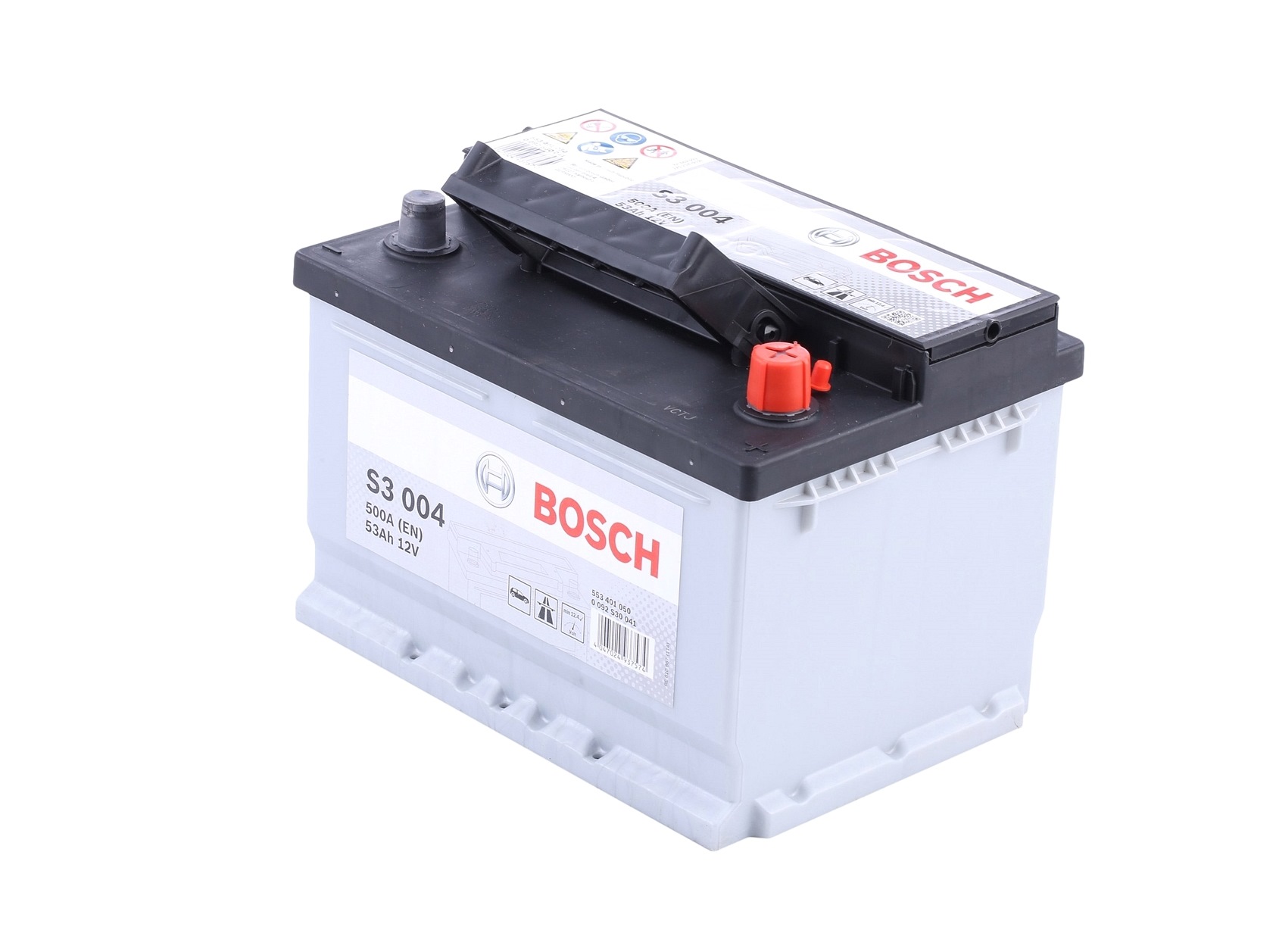 BOSCH S3 0 092 S30 041 Batterie 12V 53Ah 500A B13 Bleiakkumulator