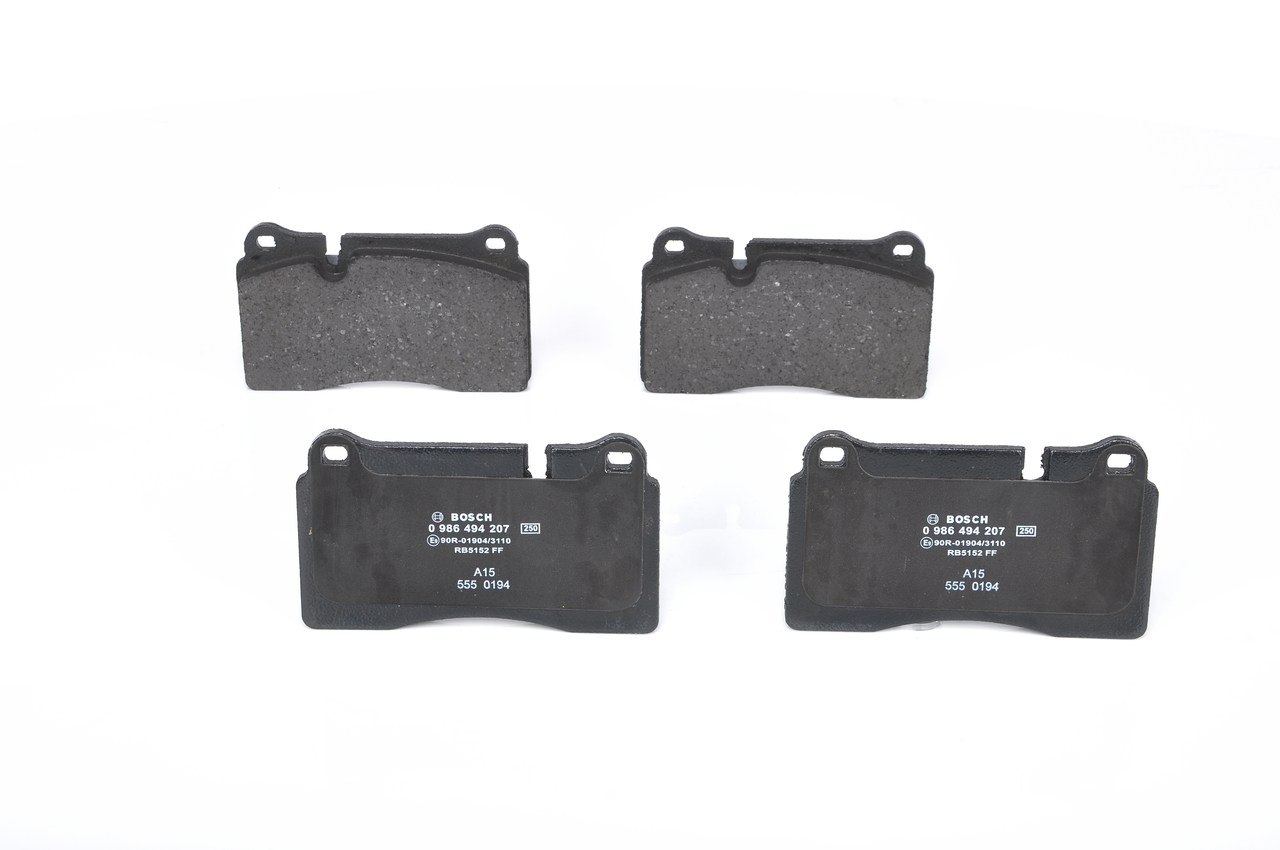 Volkswagen TOUAREG Brake pad set BOSCH 0 986 494 207 cheap
