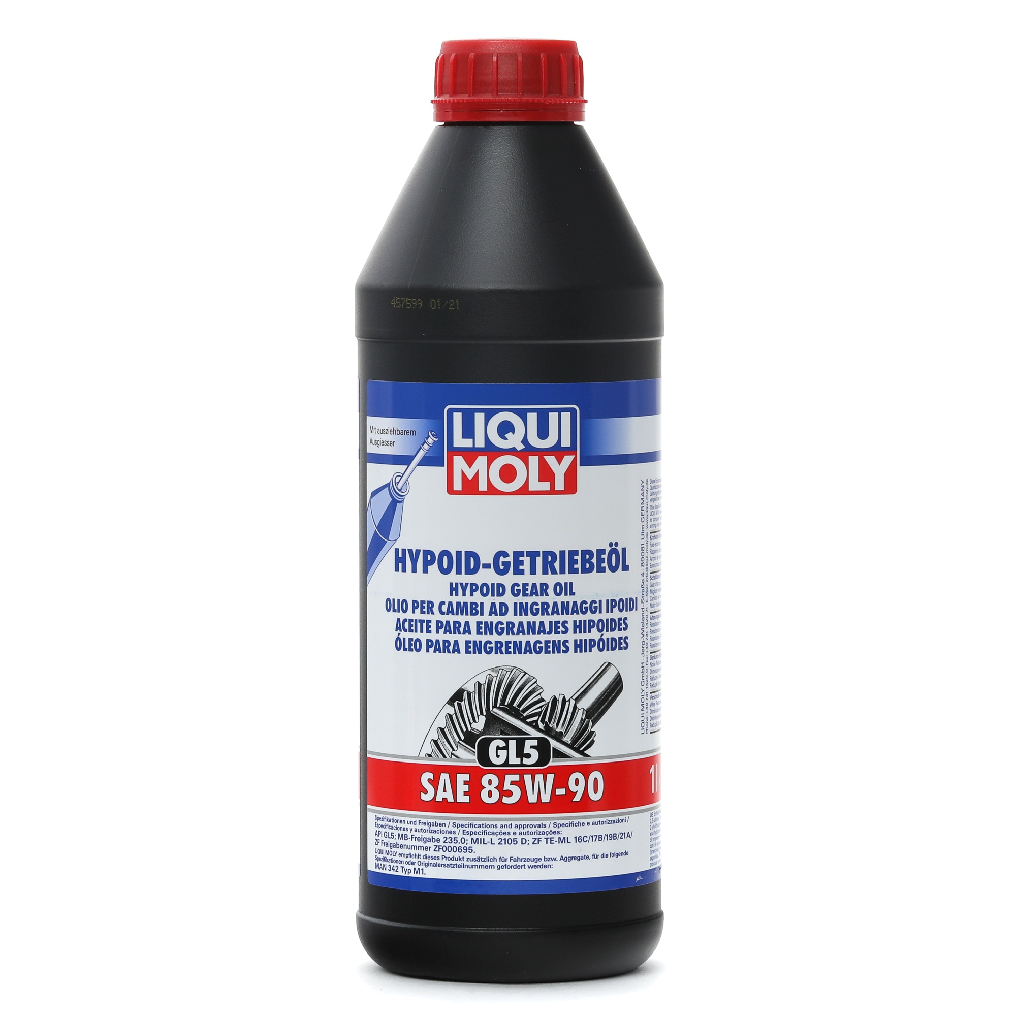 LIQUI MOLY Hypoid GL5 Getriebeöl 85W-90, Mineralöl, Inhalt: 1l 1035 KREIDLER