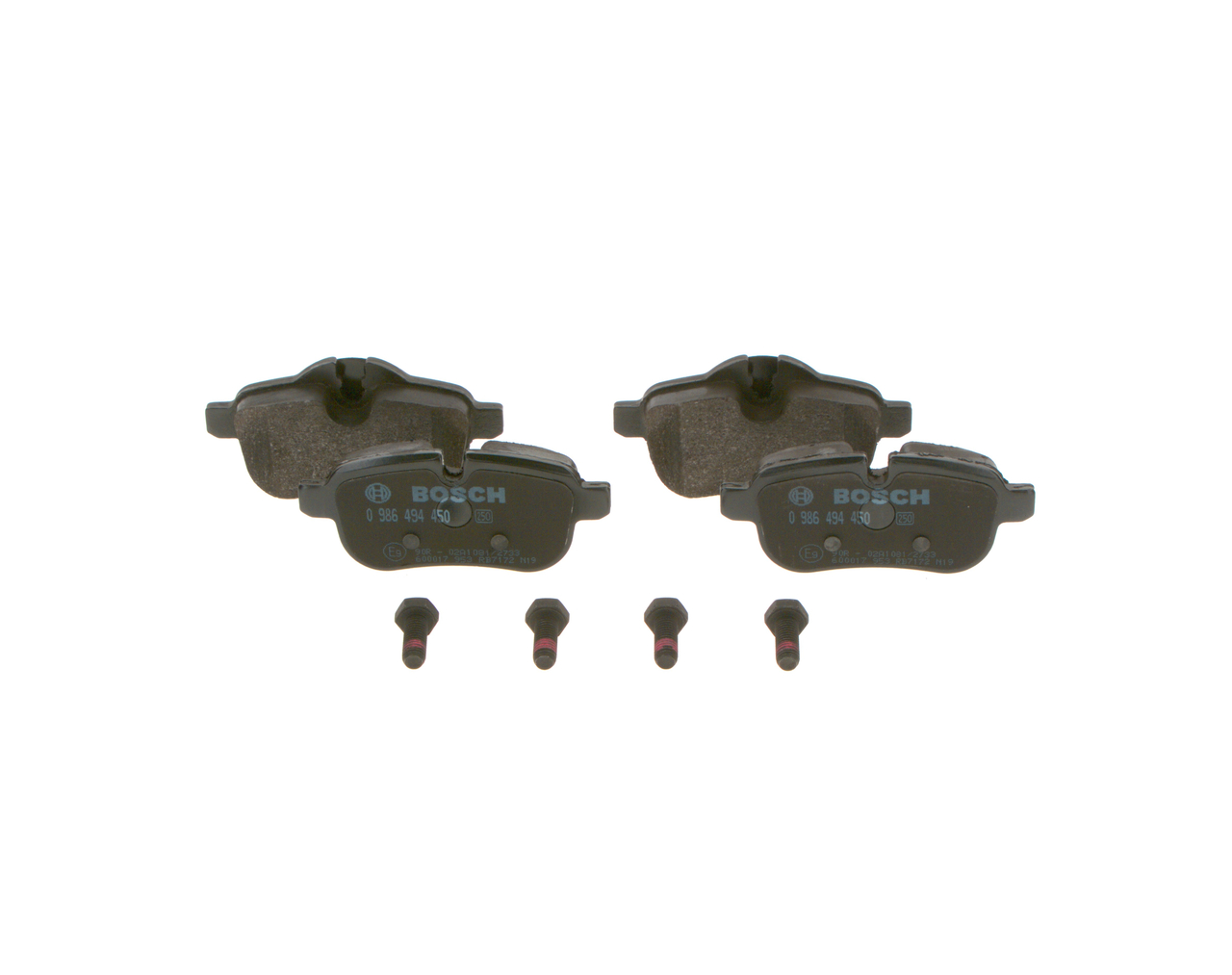 BOSCH 0 986 494 450 Brake pad set cheap in online store