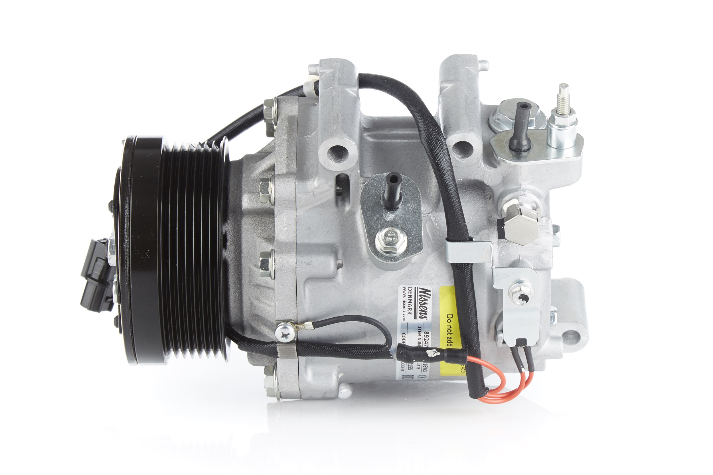 NISSENS 89247 Klimakompressor TRSE09, 12V, PAG 46, R134a, mit PAG-Kompressoröl, mit Magnetkupplung