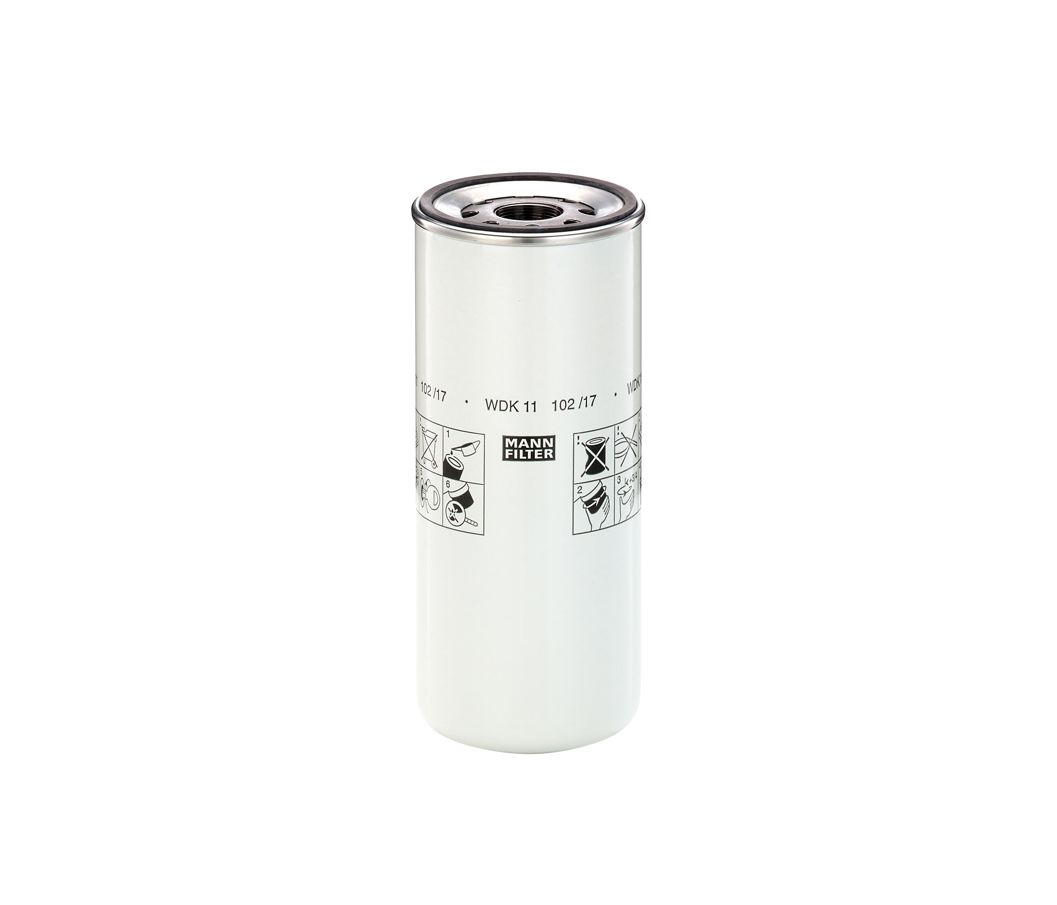 MANN-FILTER WDK 11 102/17 Bränslefilter Skruvfilter, för höga tryck