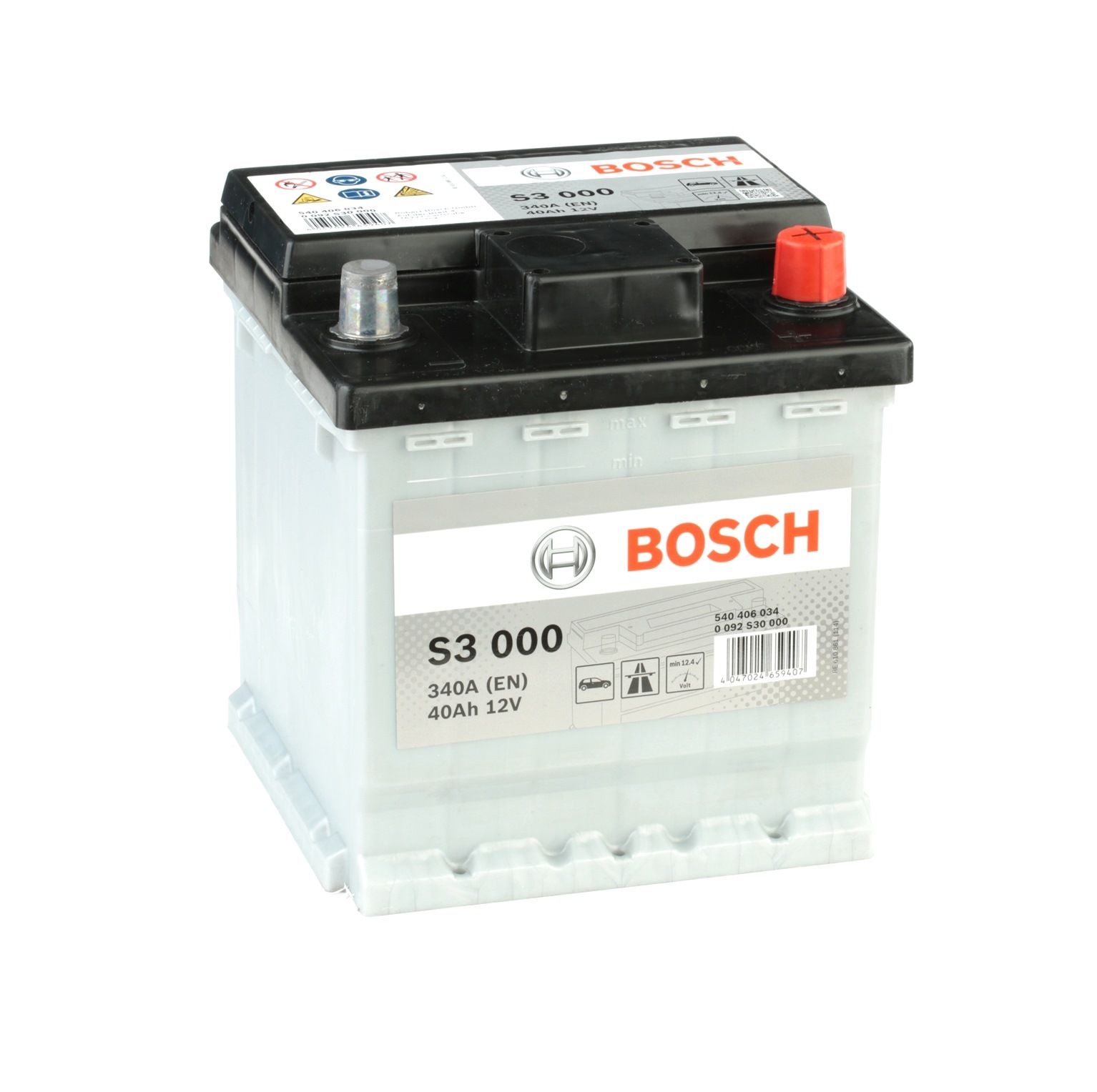 Original 0 092 S30 000 BOSCH Starterbatterie SKODA