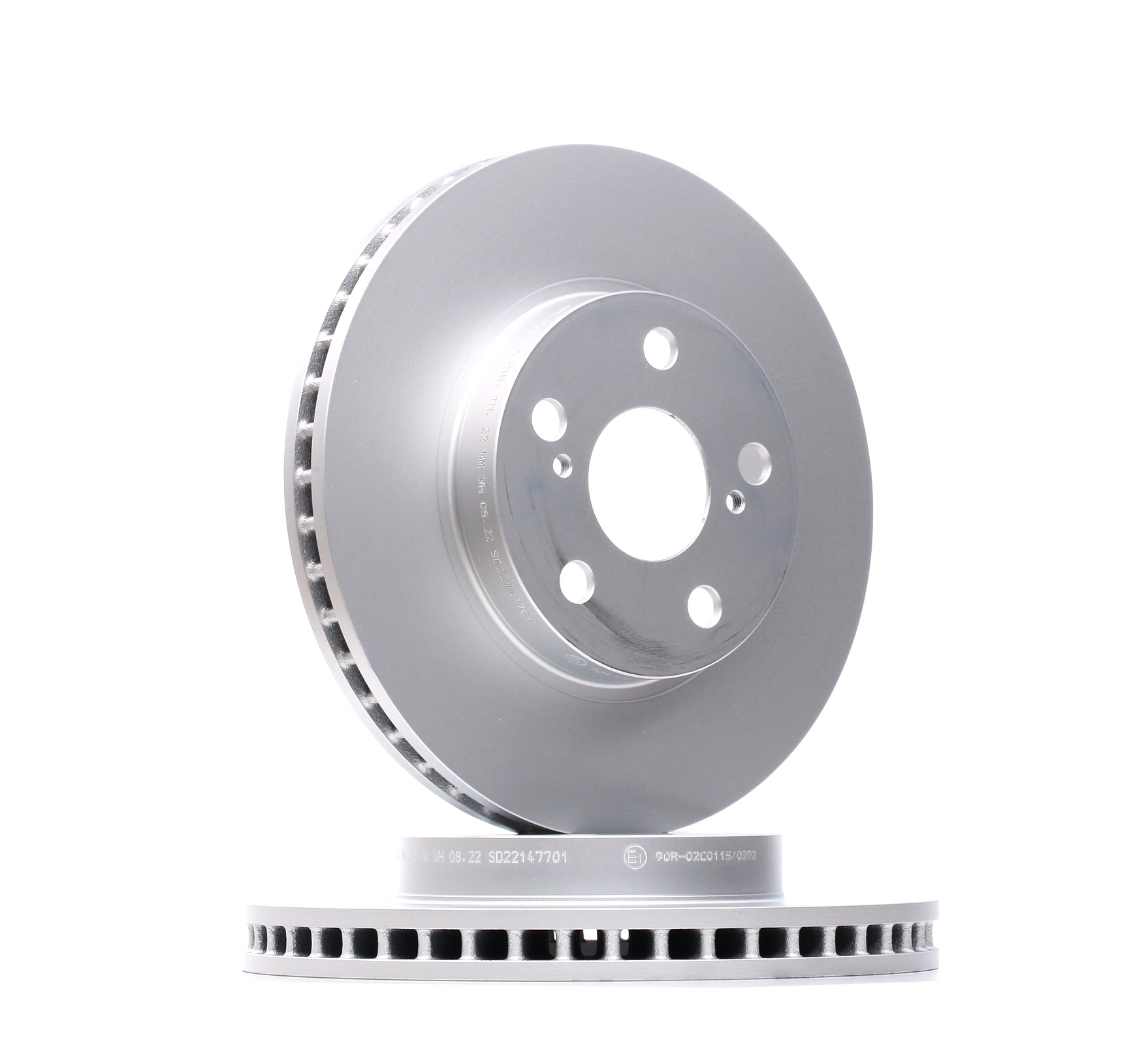ATE Brake disc 24.0125-0196.1 Lexus CT 2021