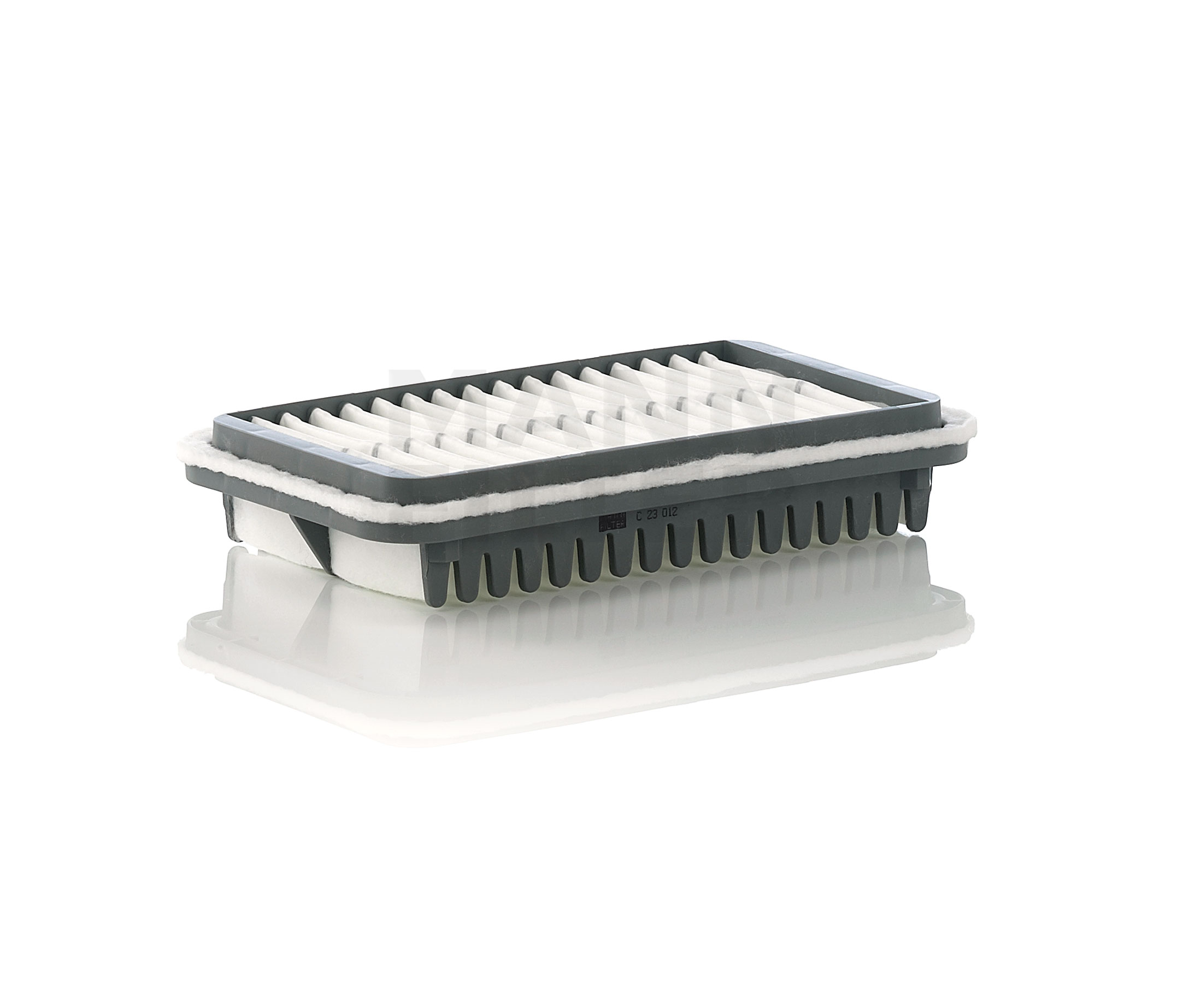 MANN-FILTER Length: 234 mm, Filter Insert Length: 234mm, Width: 134mm, Height: 42mm Engine air filter C 23 012 buy