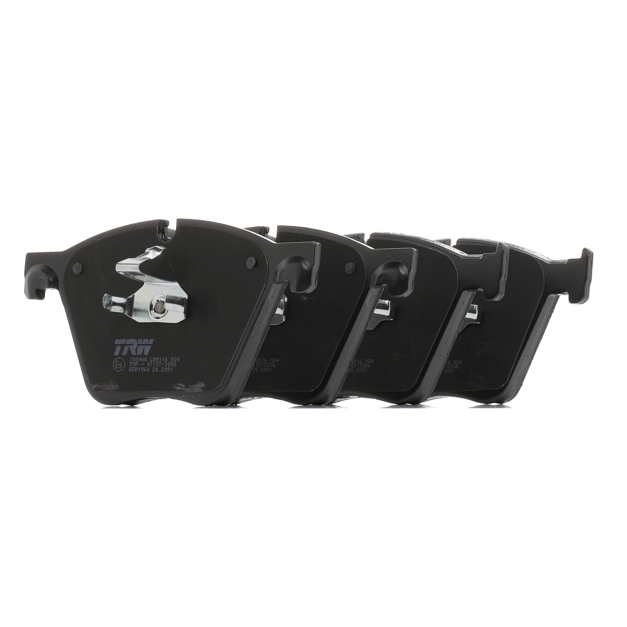 24436 TRW prepared for wear warning indicator Width 1: 192,3mm, Width 2: 193mm, Thickness 1: 20,3mm, Thickness 2: 19,8mm Brake pads GDB1964 buy
