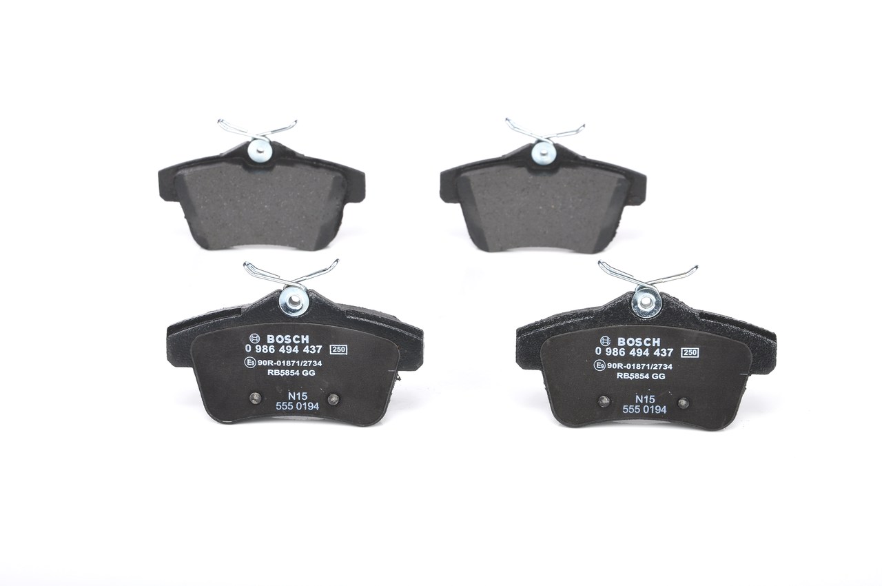 BP1359 BOSCH Low-Metallic, with anti-squeak plate, with mounting manual Height: 56,3mm, Width: 103,8mm, Thickness: 16,5mm Brake pads 0 986 494 437 buy