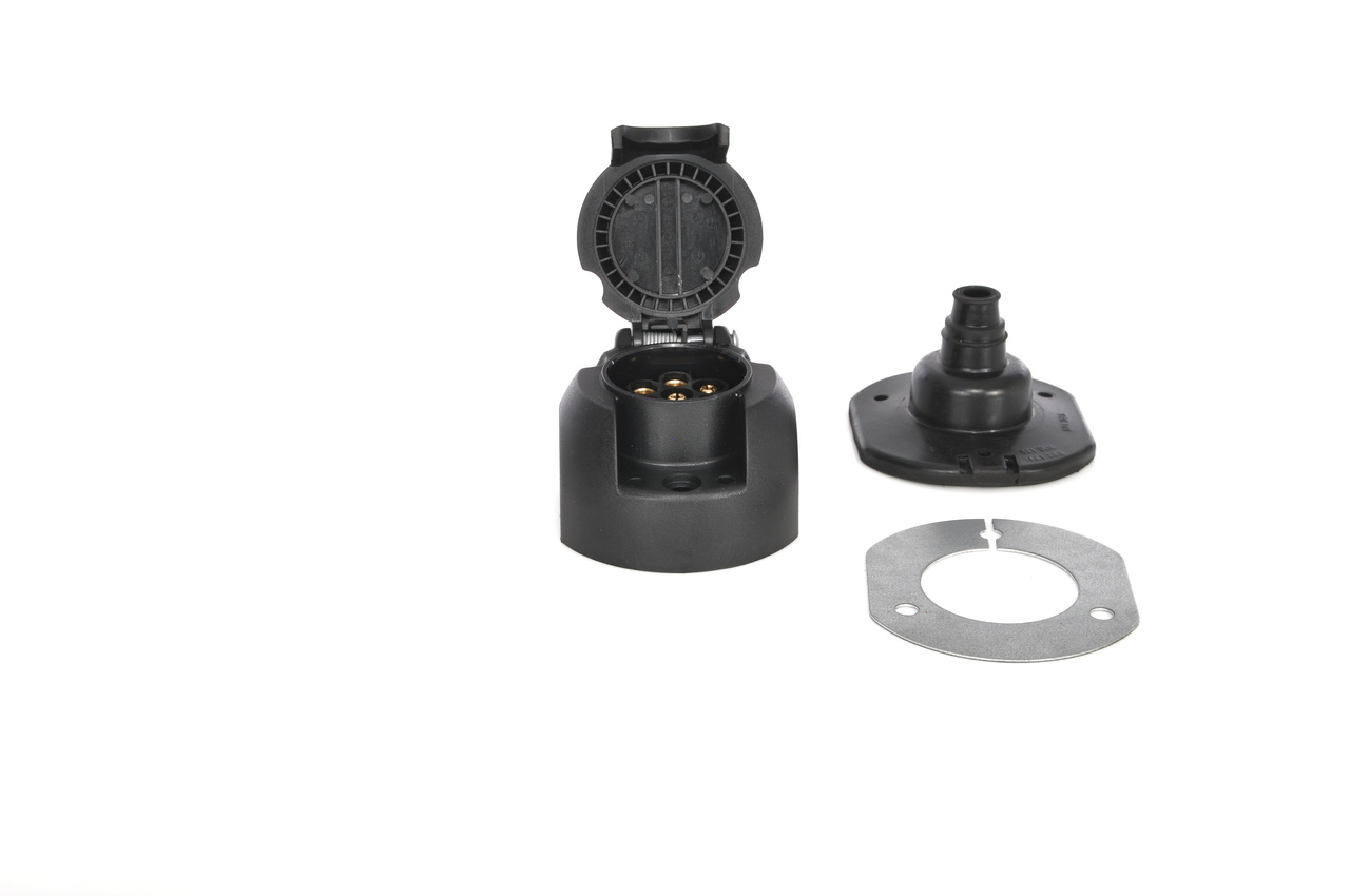 BOSCH 0 986 352 819 Prise de remorque 12V, Matière plastique, avec contact-coupure intégré, ISO 1724, N-Version, 7