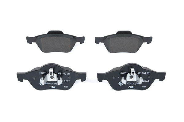 ATE Ceramic 13.0470-7221.2 Brake pad set not prepared for wear indicator, excl. wear warning contact
