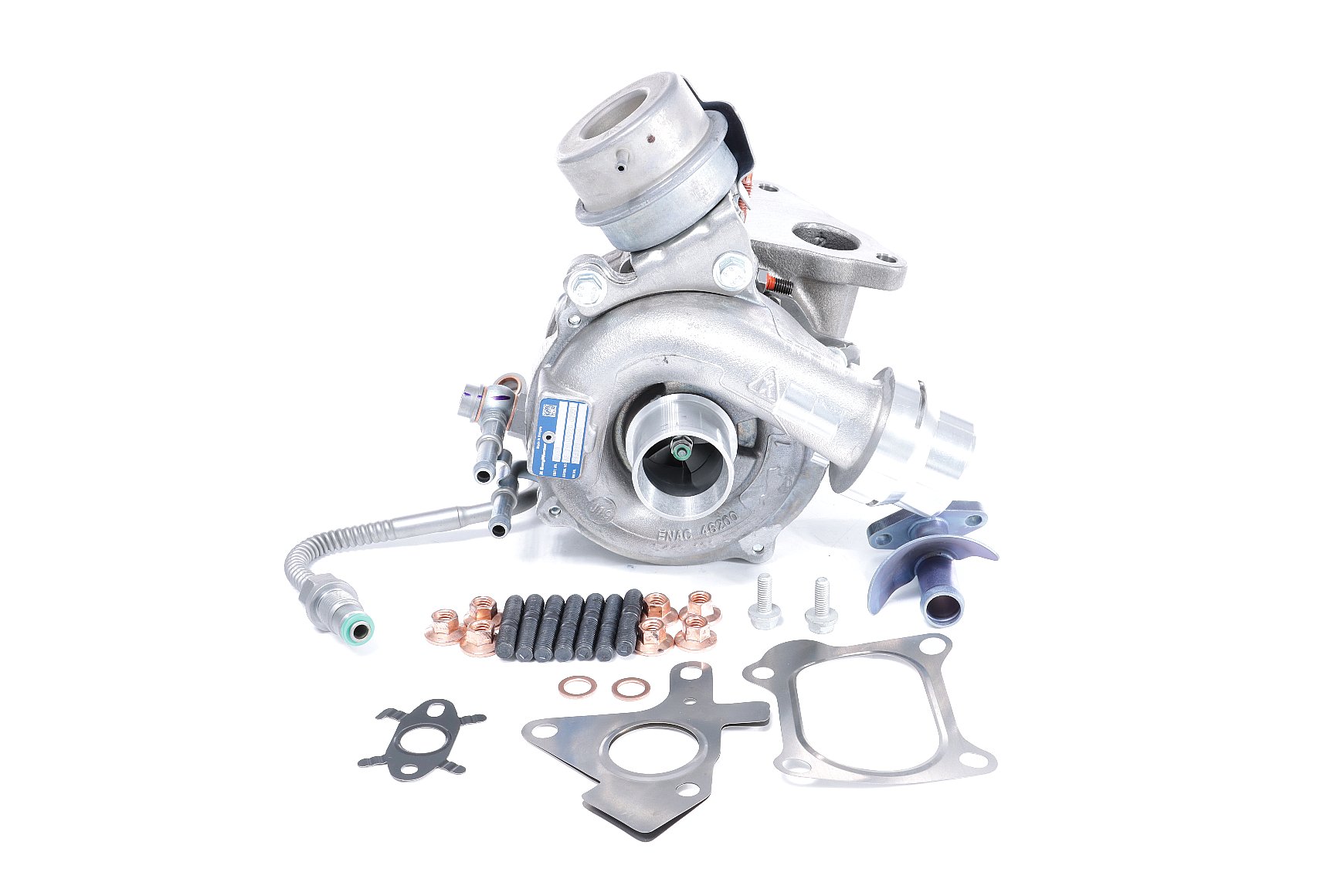Osta T981408 BTS TURBO Heitgaaside turbokompressor, Euro 4 (D4), Euro 5, Diisel-Partikkel-Filtriga(DPF) sõidukite jaoks, õli juurdevoolu torustikuga, õli äravoolu torustikuga, koos paigaldus-/kinnitusmaterjaliga, TURBO SERVICE SET ORIGINAL Turbod T981408 madala hinnaga