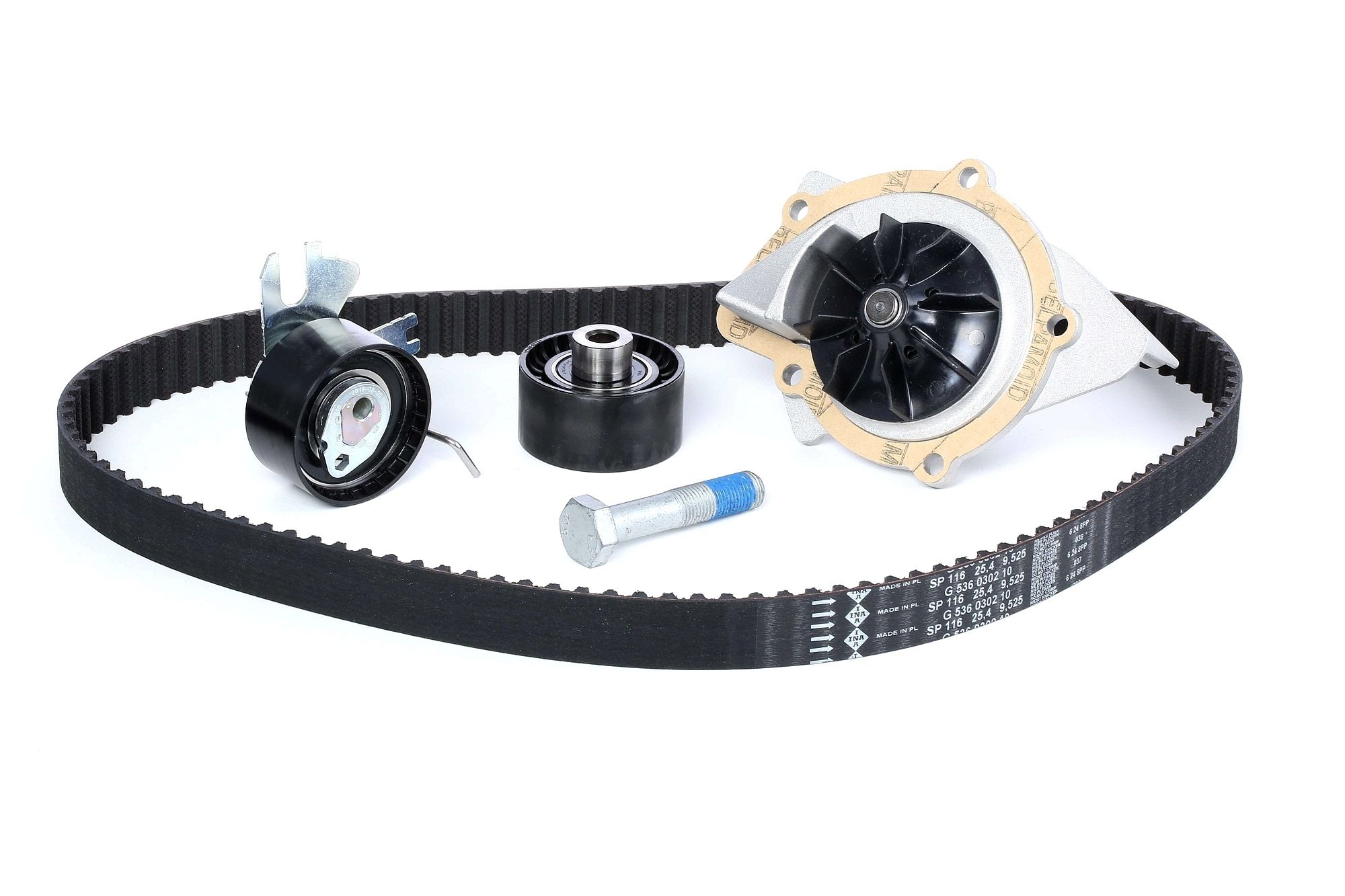 INA 530044930 Timing belt kit with water pump PEUGEOT 308 I Hatchback (4A, 4C) 2.0 HDi 140 hp Diesel 2011