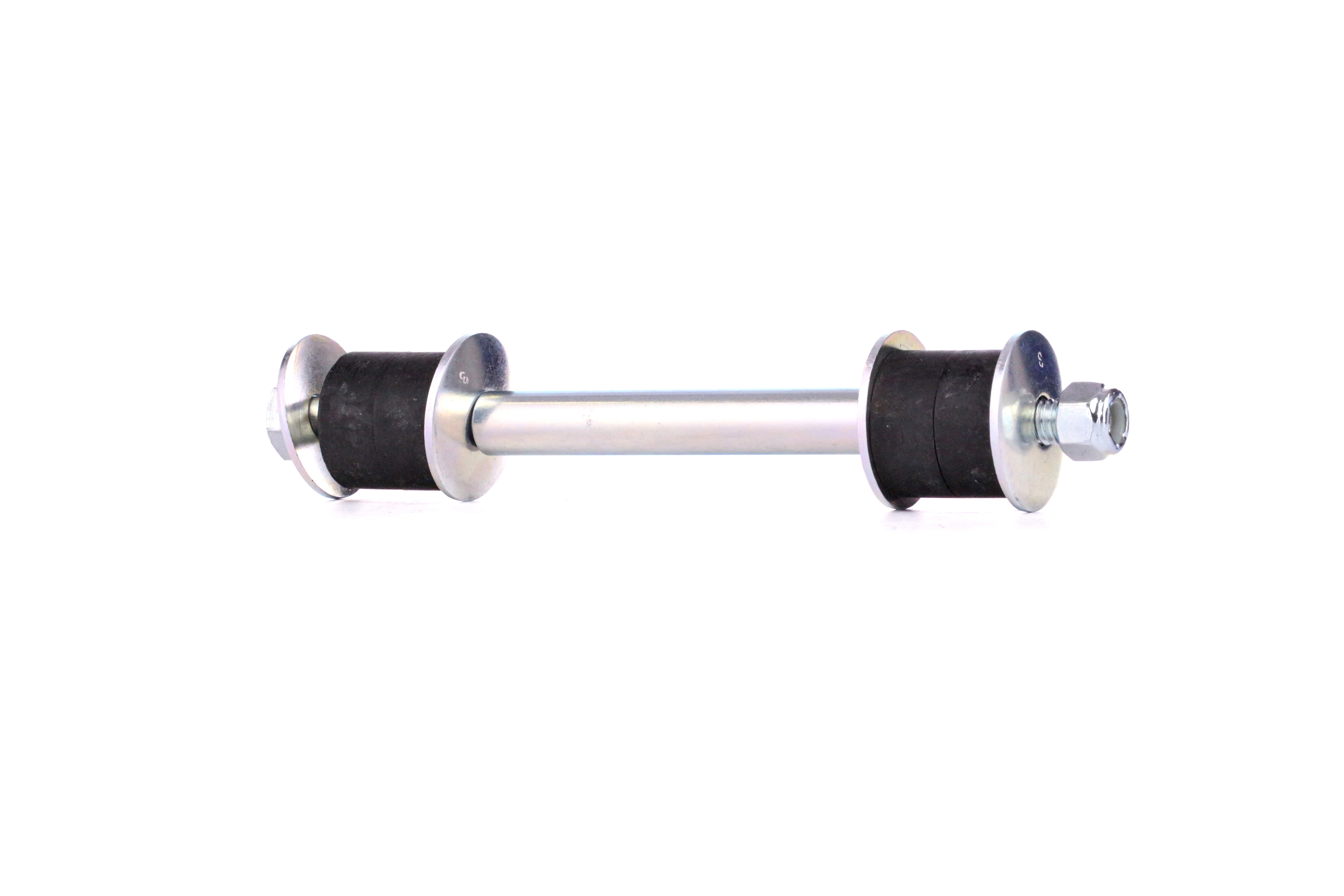 FEBI BILSTEIN 41630 Anti-roll bar link 190mm, M10 x 1,5 , with bearing(s), with nut, with washers, Steel , silver
