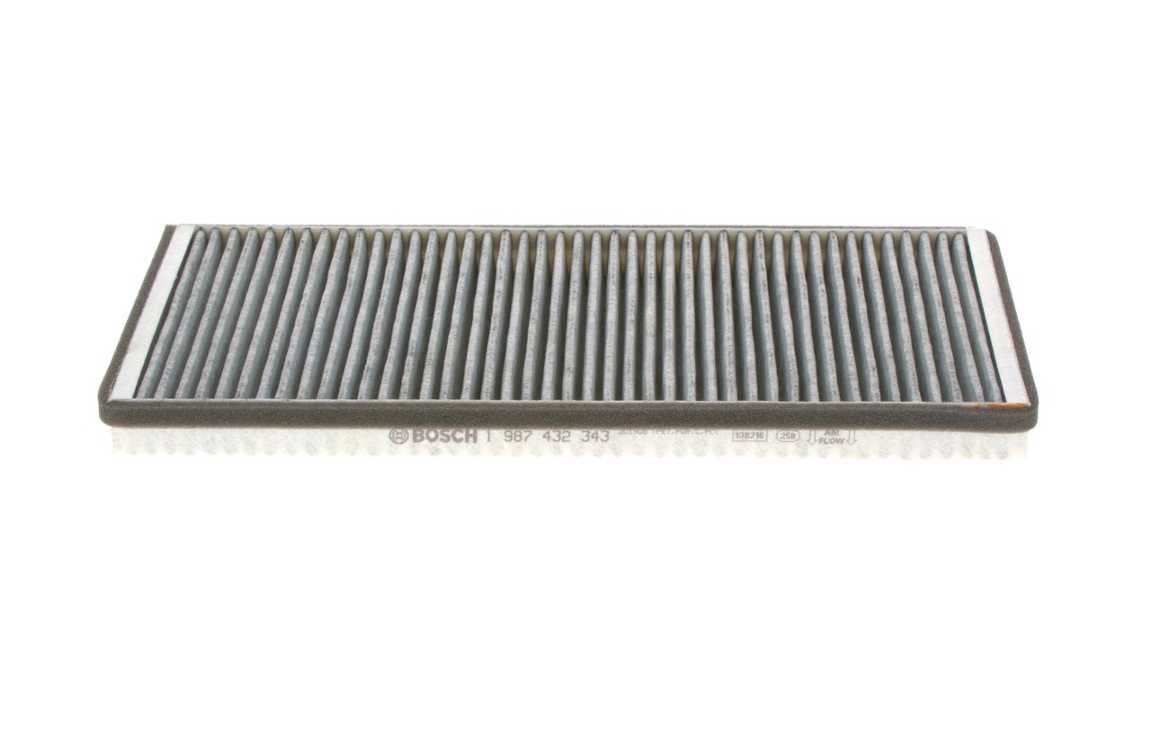 R 2343 BOSCH Activated Carbon Filter, 374 mm x 166 mm x 27 mm Width: 166mm, Height: 27mm, Length: 374mm Cabin filter 1 987 432 343 buy