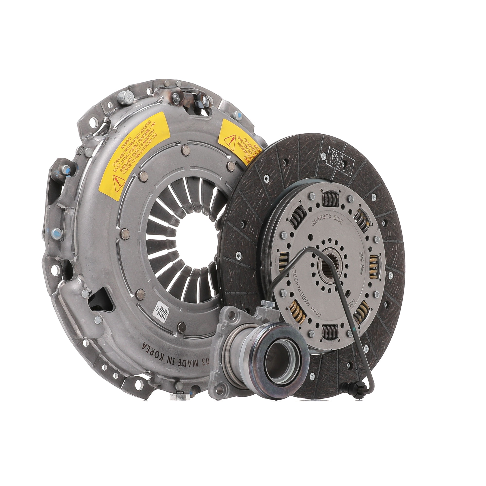VALEO KIT3P (CSC) with Self Adjusting Technology 834070 Kupplungssatz KIT3P (CSC), mit Zentralausrücker, 240mm