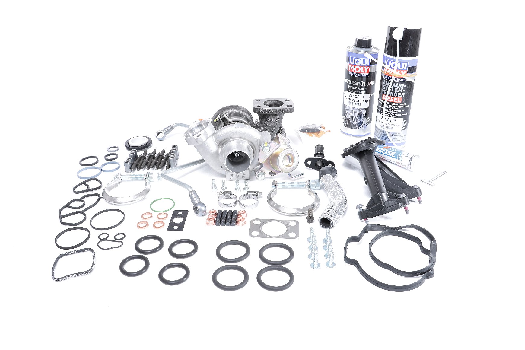 BTS TURBO Turbocompresseur à gaz d'échappement, pour véhicules sans filtre à particules, avec matériel de montage/fixation, avec aspiration d'huile, avec évacuation d'huile, TURBO SERVICE SET ORIGINAL Turbo T981096SUPERKIT acheter en ligne