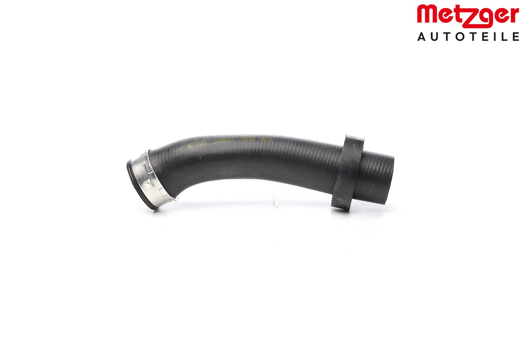 METZGER 2400004 Charger intake hose Rubber with fabric lining, without pipe, with quick coupling, without clamp