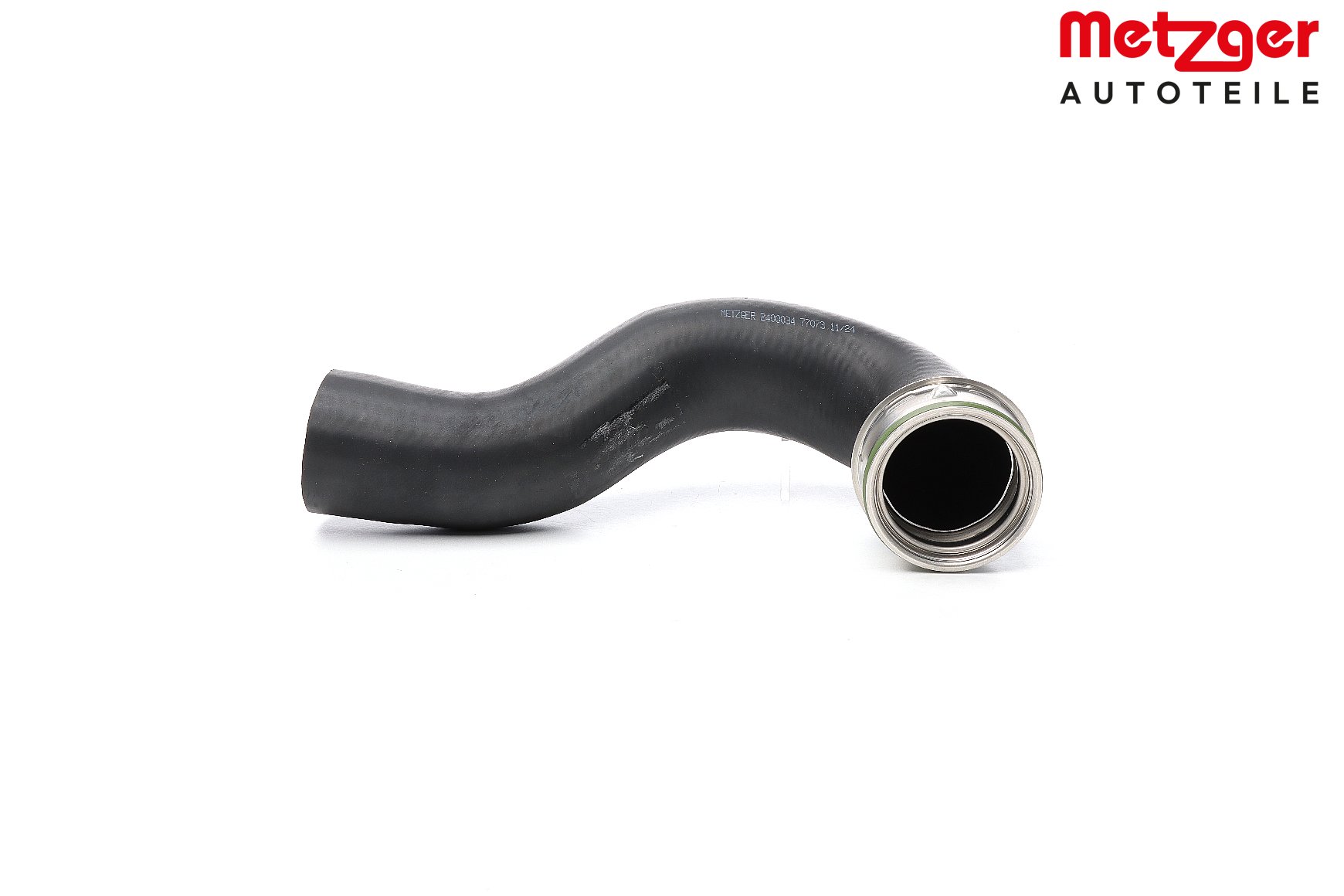 METZGER Rubber with fabric lining, with quick coupling, without clamp Intercooler pipe 2400034 buy