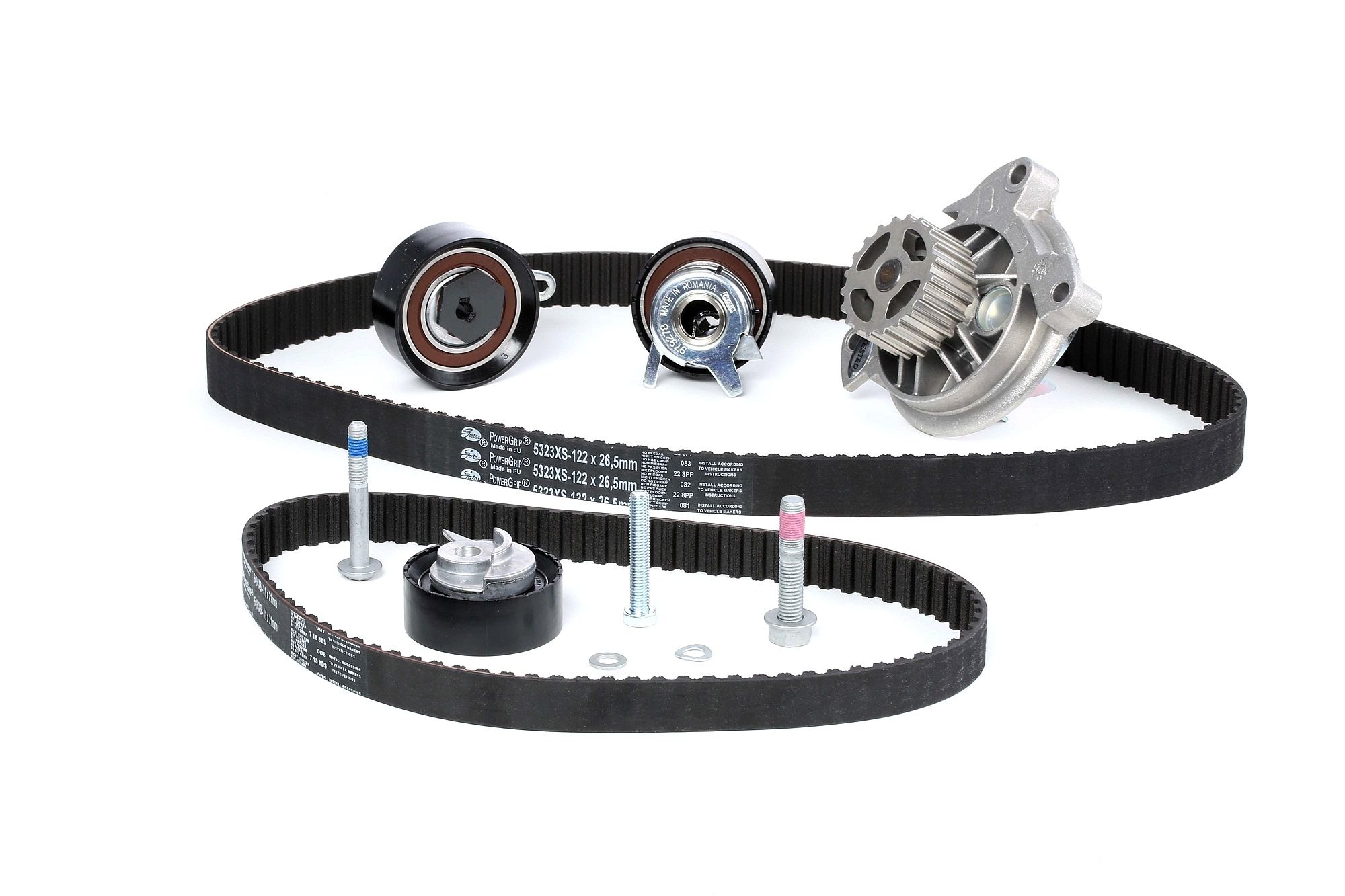 Buy Water pump and timing belt kit GATES KP15323XS - Engine cooling system parts VW TRANSPORTER online