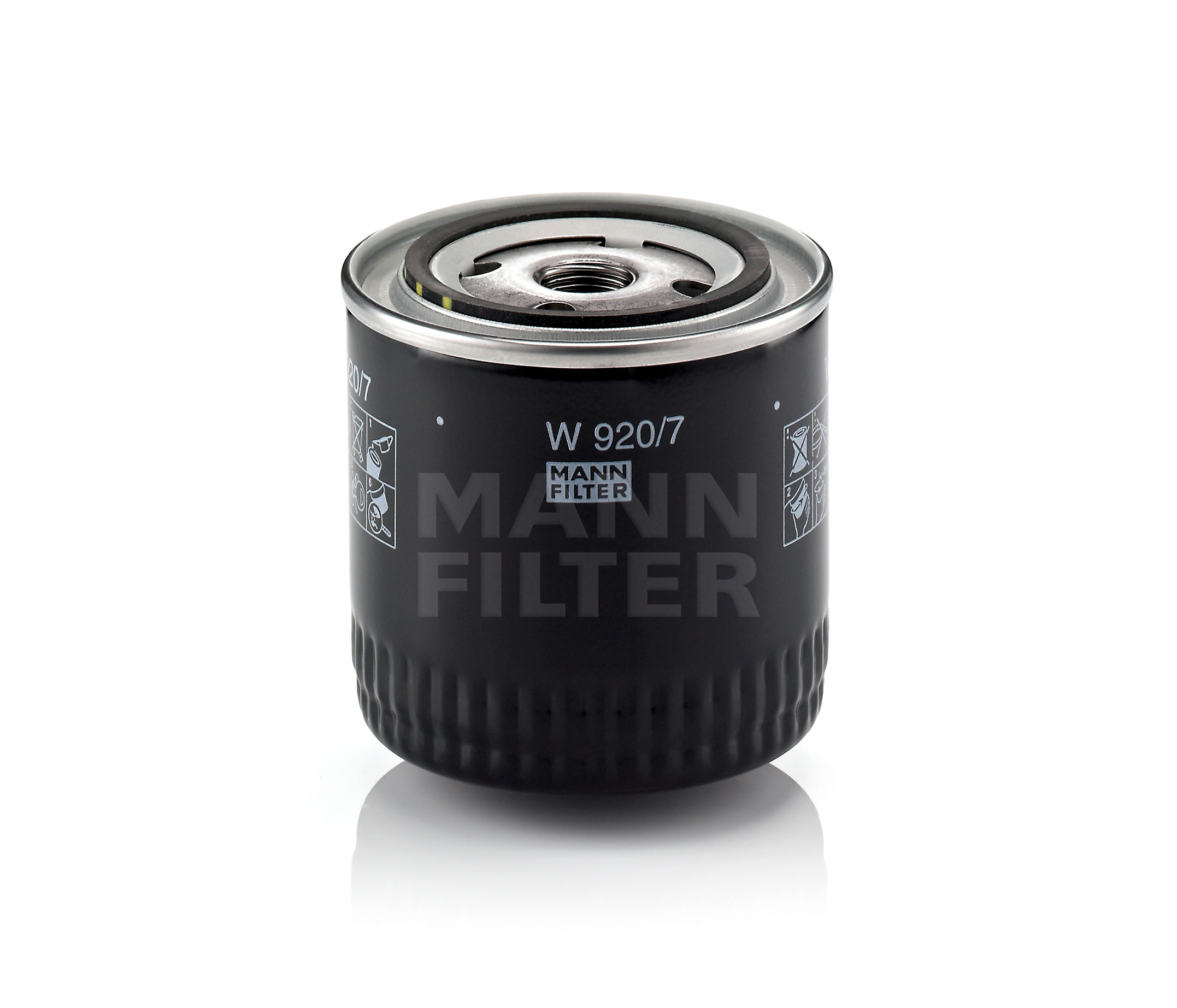 MANN-FILTER W 920/7 y Oil filter 3/4-16 UNF, Spin-on Filter