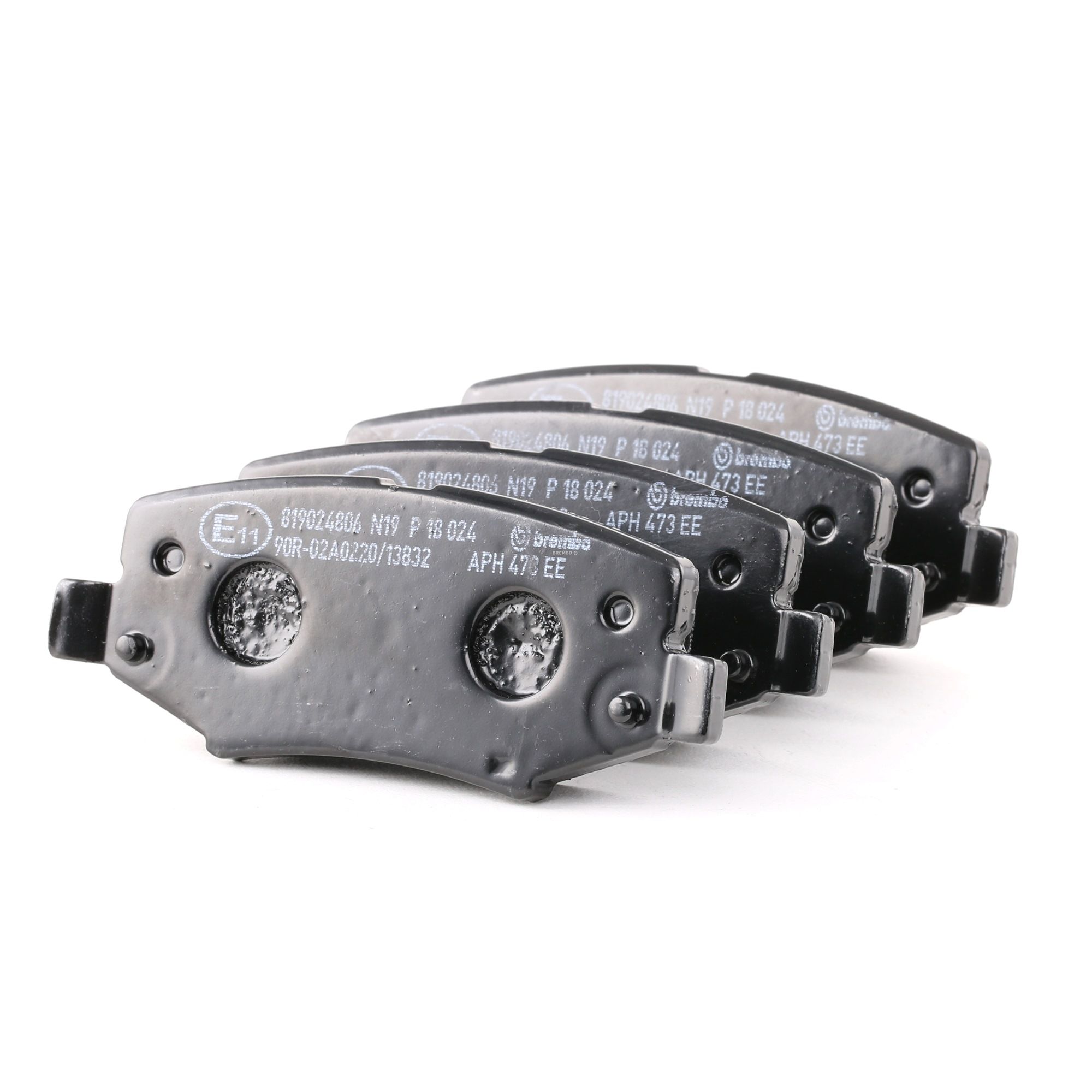 24602 BREMBO with acoustic wear warning, with accessories Height: 45mm, Width: 116mm, Thickness: 16mm Brake pads P 18 024 buy