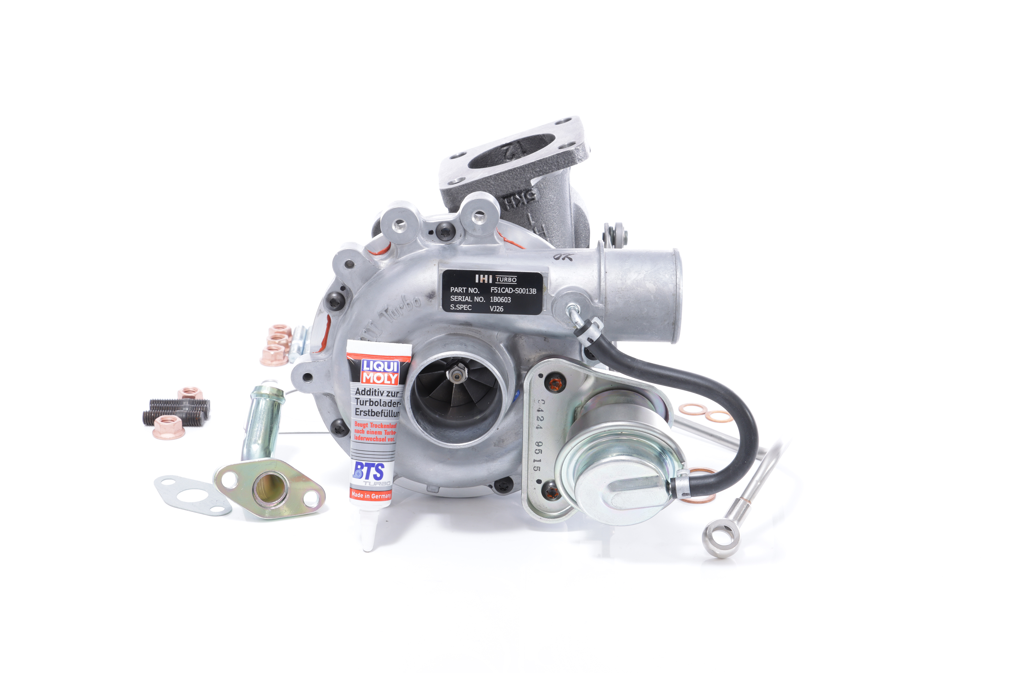BTS TURBO Exhaust Turbocharger, Euro 2, with oil supply line, with oil drain line, with attachment material, TURBO SERVICE SET ORIGINAL Turbo T981261 buy