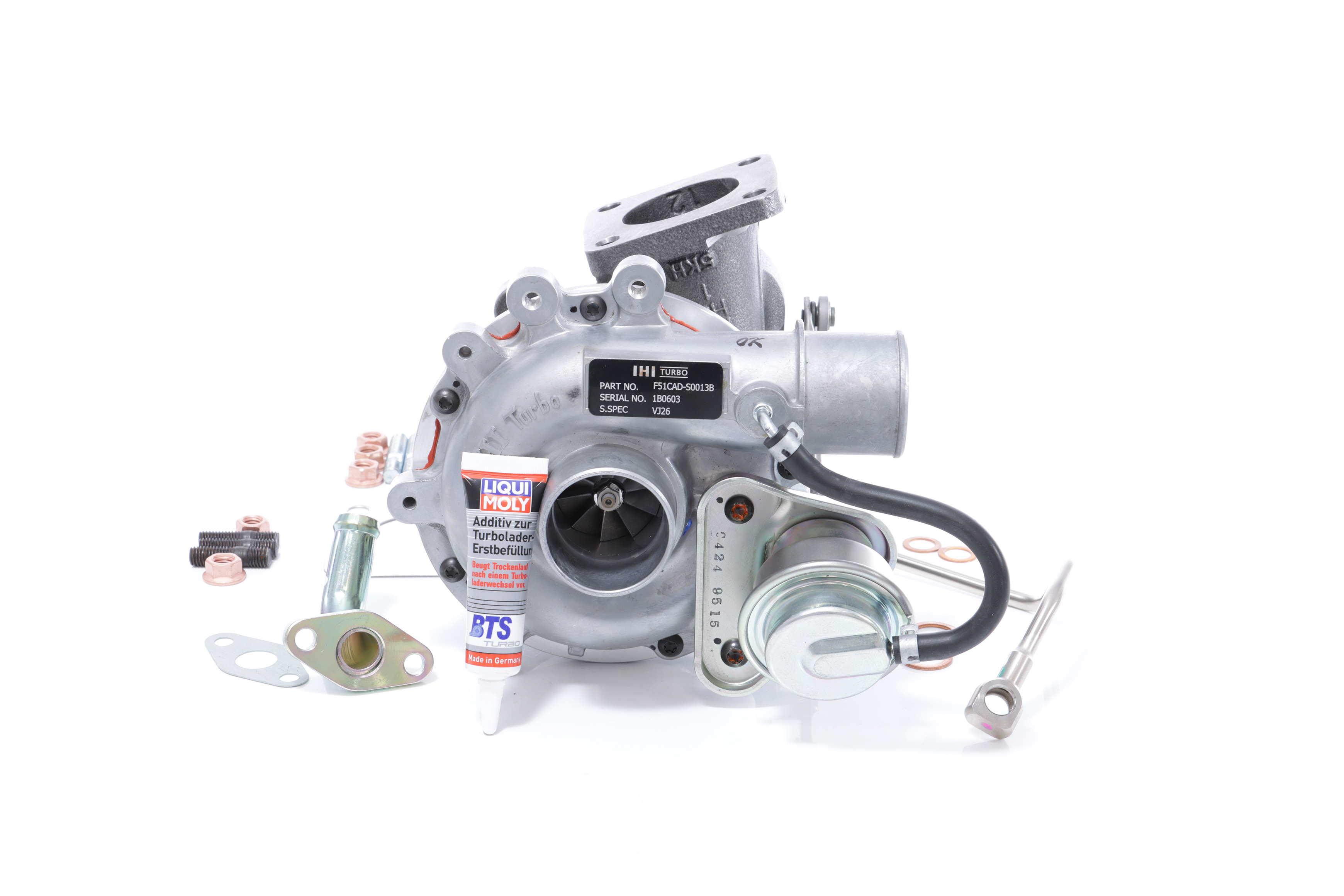 BTS TURBO Exhaust Turbocharger, Euro 3 (D3), with oil supply line, with oil drain line, with attachment material, TURBO SERVICE SET ORIGINAL Turbo T981333 buy