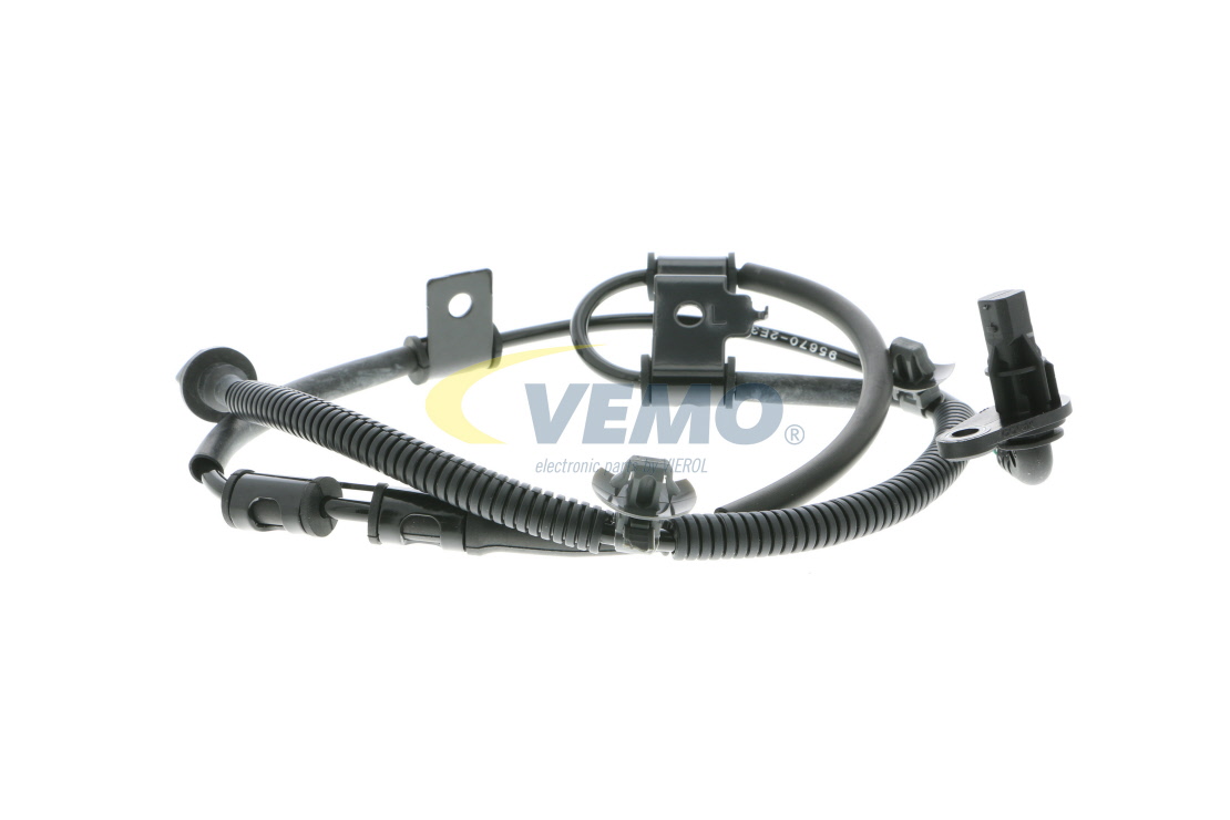 V52-72-0055 VEMO Wheel speed sensor HYUNDAI Front Axle Left, Q+, original equipment manufacturer quality, for vehicles with ABS, 12V