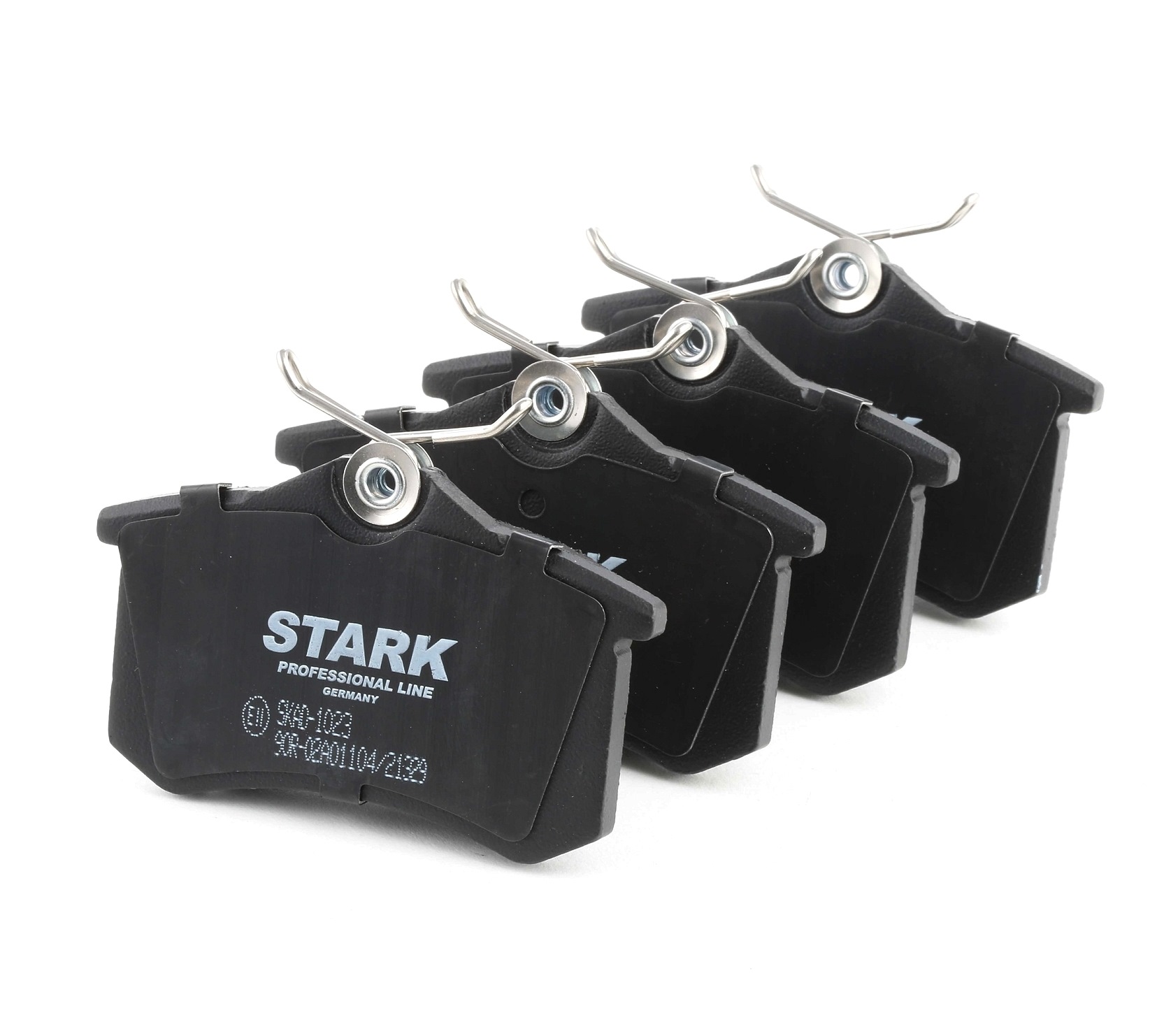 STARK SKAD-1023 Scenic 2 2003 Kit pastiglie freno Low-Metallic, senza sensore usura integrato, con bulloni pinza freno