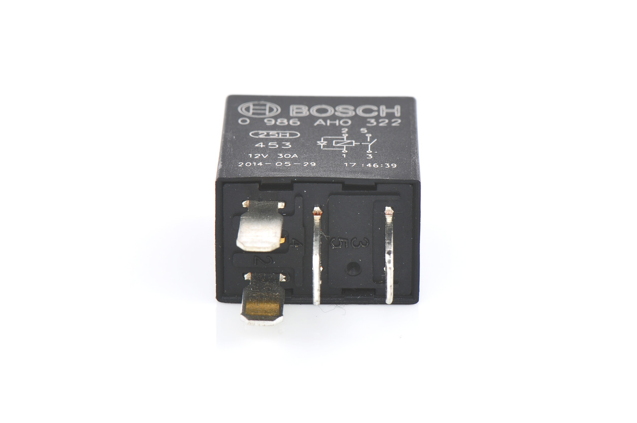 BOSCH 0 986 AH0 322 Relay 12V, 30A, 4-pin connector