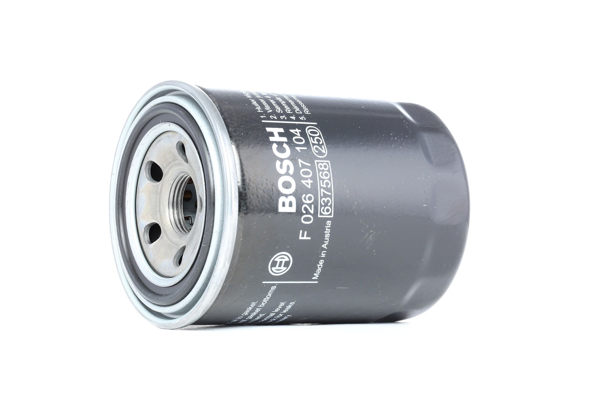 BOSCH F 026 407 104 Oil filter M 20 x 1,5, Spin-on Filter