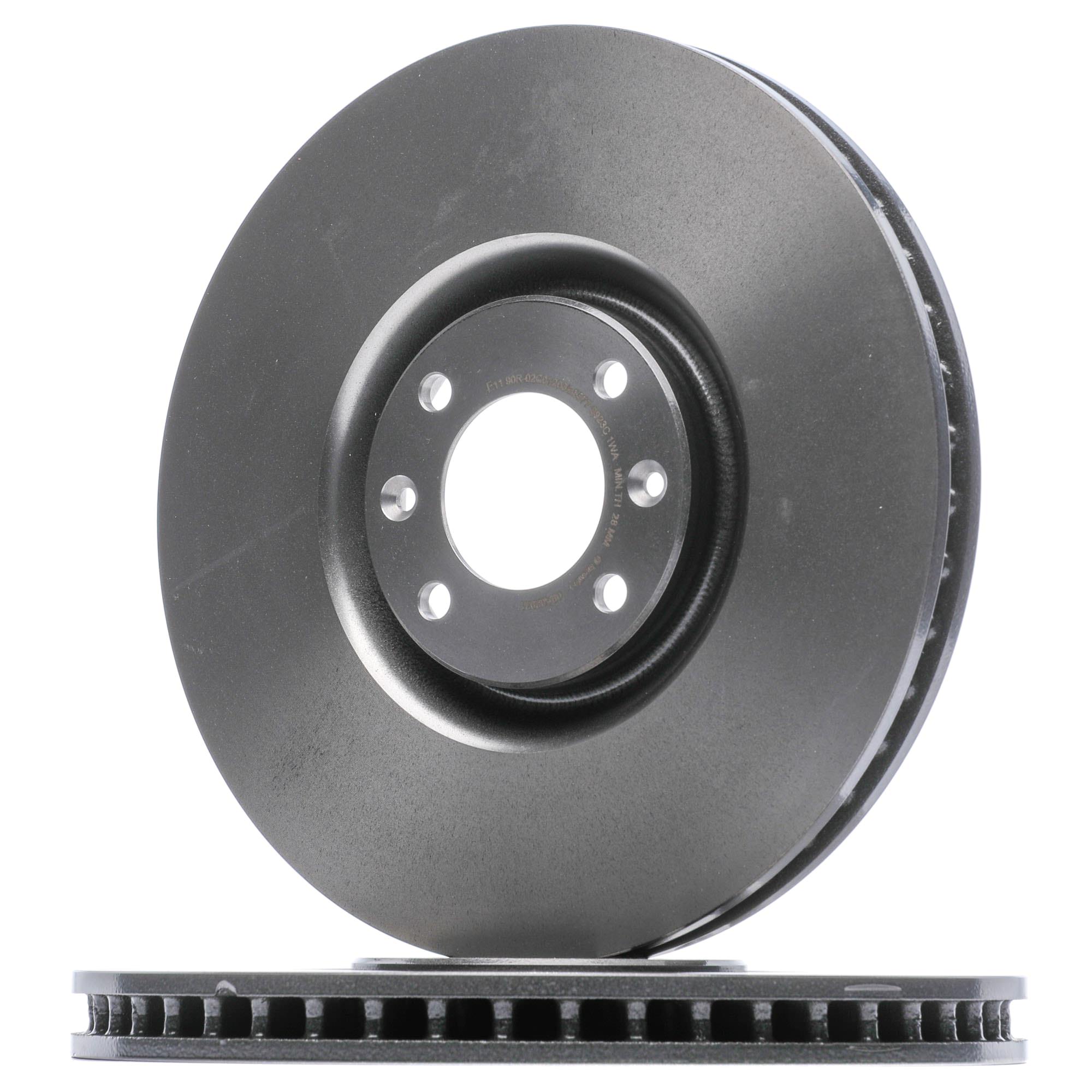 BREMBO COATED DISC LINE 09.A829.21 Brake disc 340x30mm, 4, internally vented, Coated, High-carbon