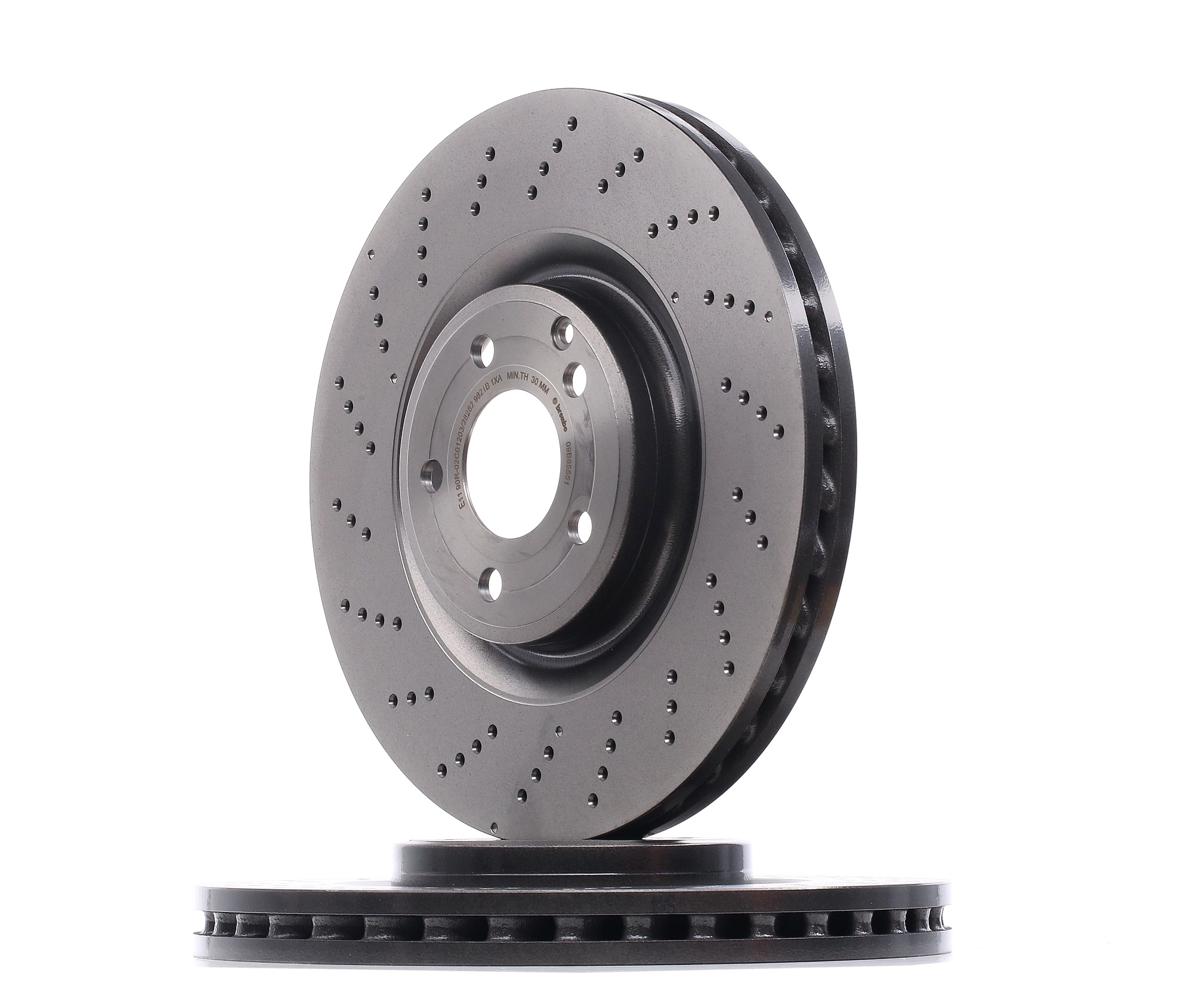 BREMBO COATED DISC LINE 344x32mm, 5, perforated/vented, Coated, High-carbon Ø: 344mm, Num. of holes: 5, Brake Disc Thickness: 32mm Brake rotor 09.B855.51 buy