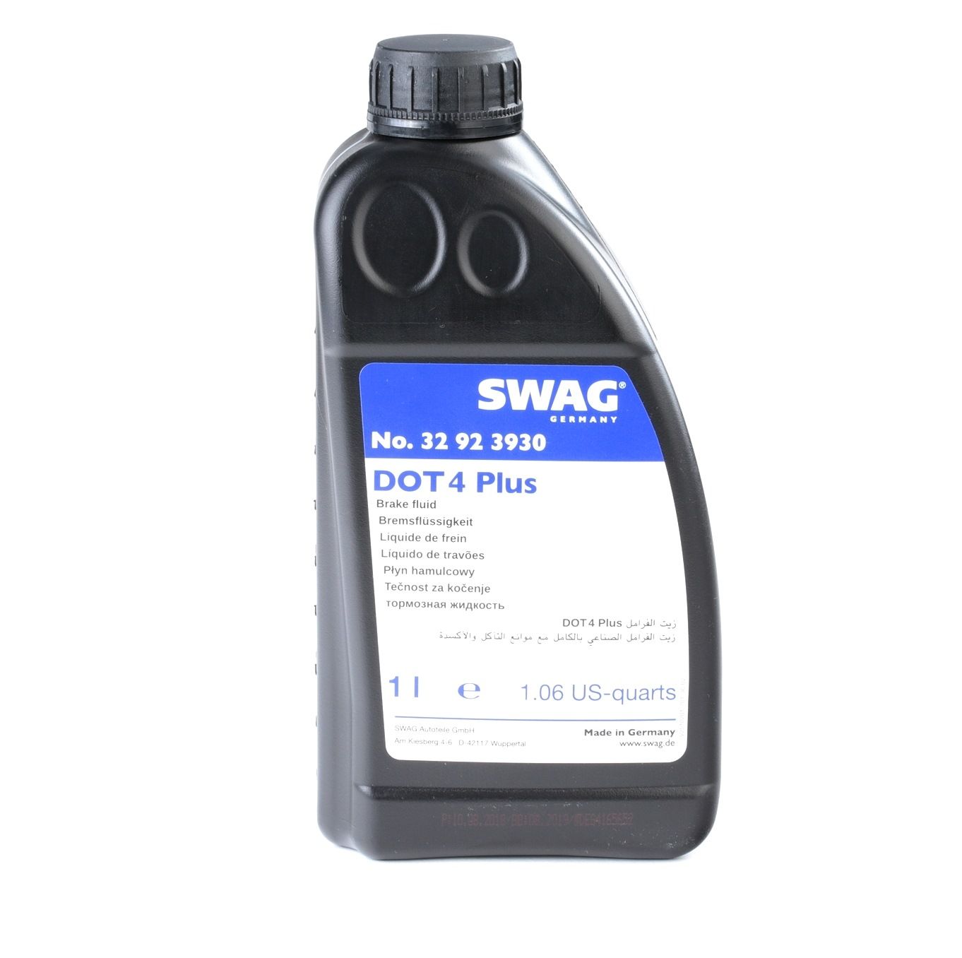 SWAG Liquide De Frein VW,AUDI,MERCEDES-BENZ 32 92 3930 B000200,B00060010,B000600A3 Huile De Frein B000600B3,B000750M3,0009890807,000989080717,MB3310