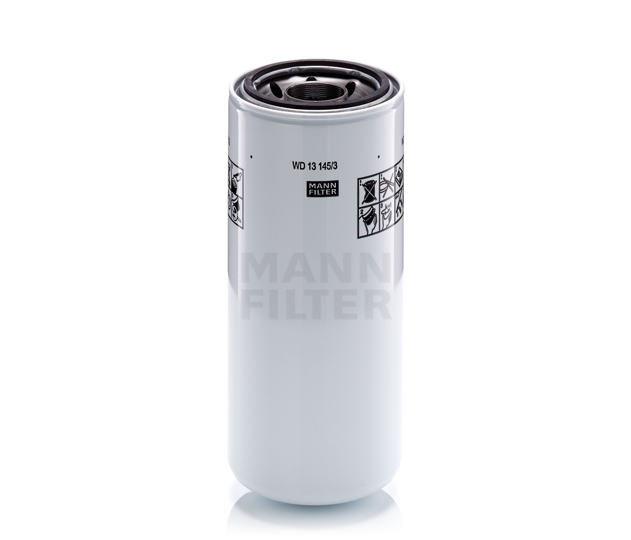 MANN-FILTER M45x1.5-6H, Anschraubfilter, für hohe Drücke Ø: 135mm, Höhe: 310mm Ölfilter WD 13 145/3 kaufen
