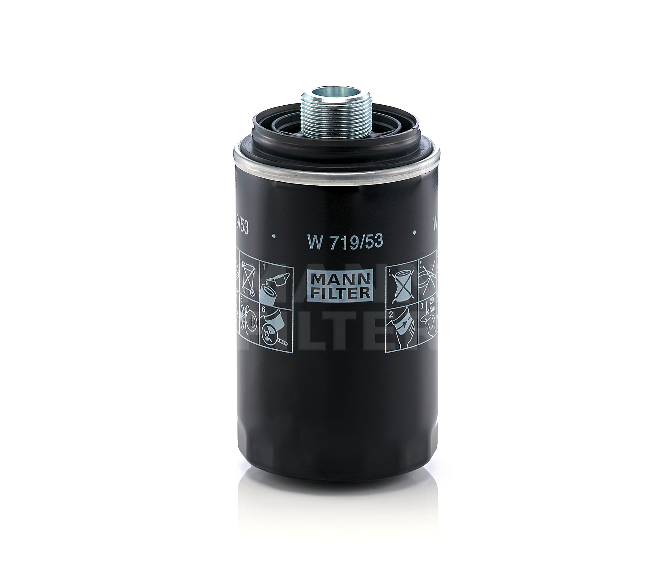 MANN-FILTER W71953 Oljefilter VW Transporter T5 2.0 TSI 4motion 204 hk Bensin 2013 pris