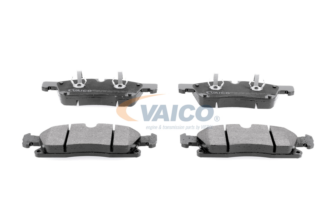 VAICO V30-2136 Brake pad set Q+, original equipment manufacturer quality, Front Axle, without integrated wear warning contact, with acoustic wear warning