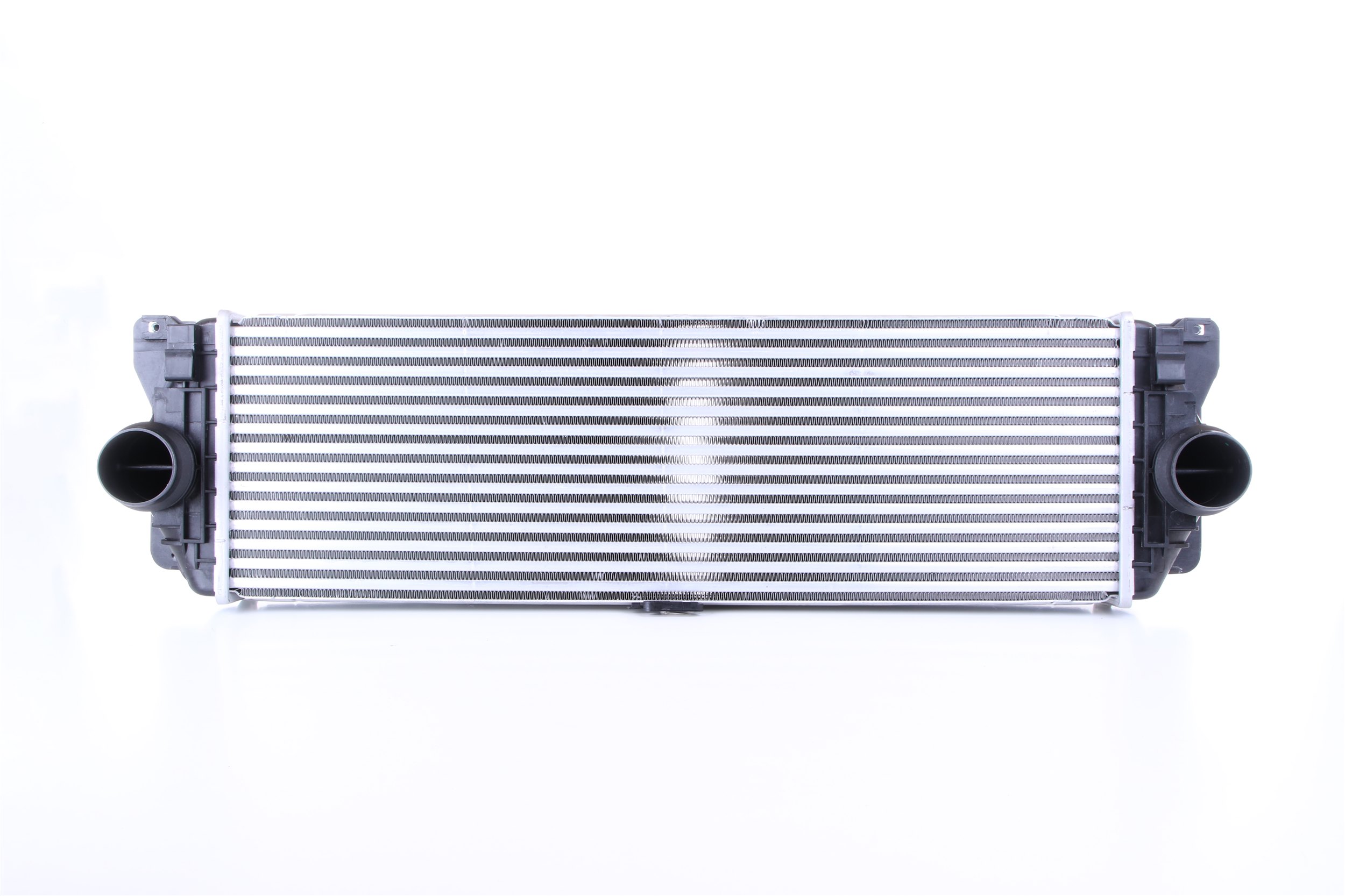 NISSENS 96526 Intercooler with quick couplers, Left connector, straight, Right connector, straight