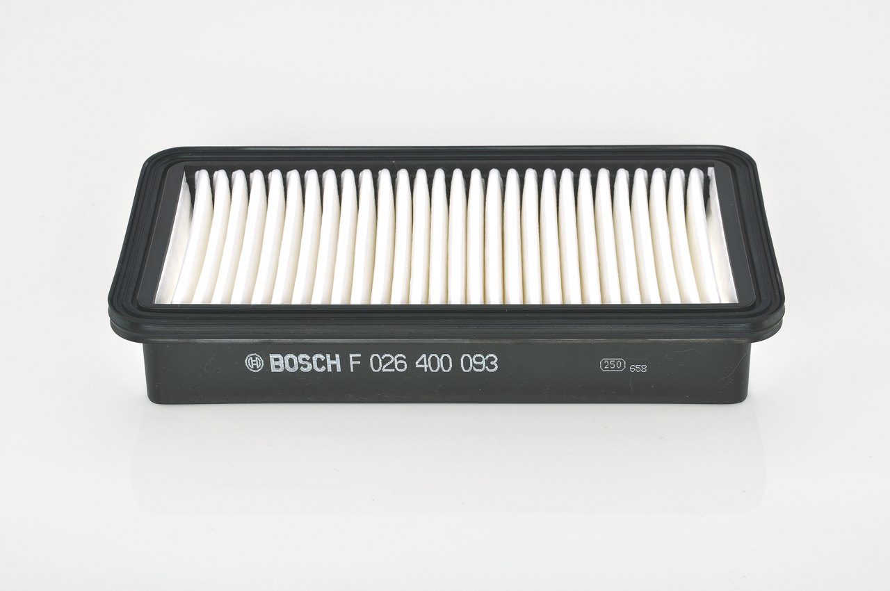 S 0093 BOSCH 48mm, 132mm, 262mm, Filter Insert Length: 262mm, Width: 132mm, Height: 48mm Engine air filter F 026 400 093 buy