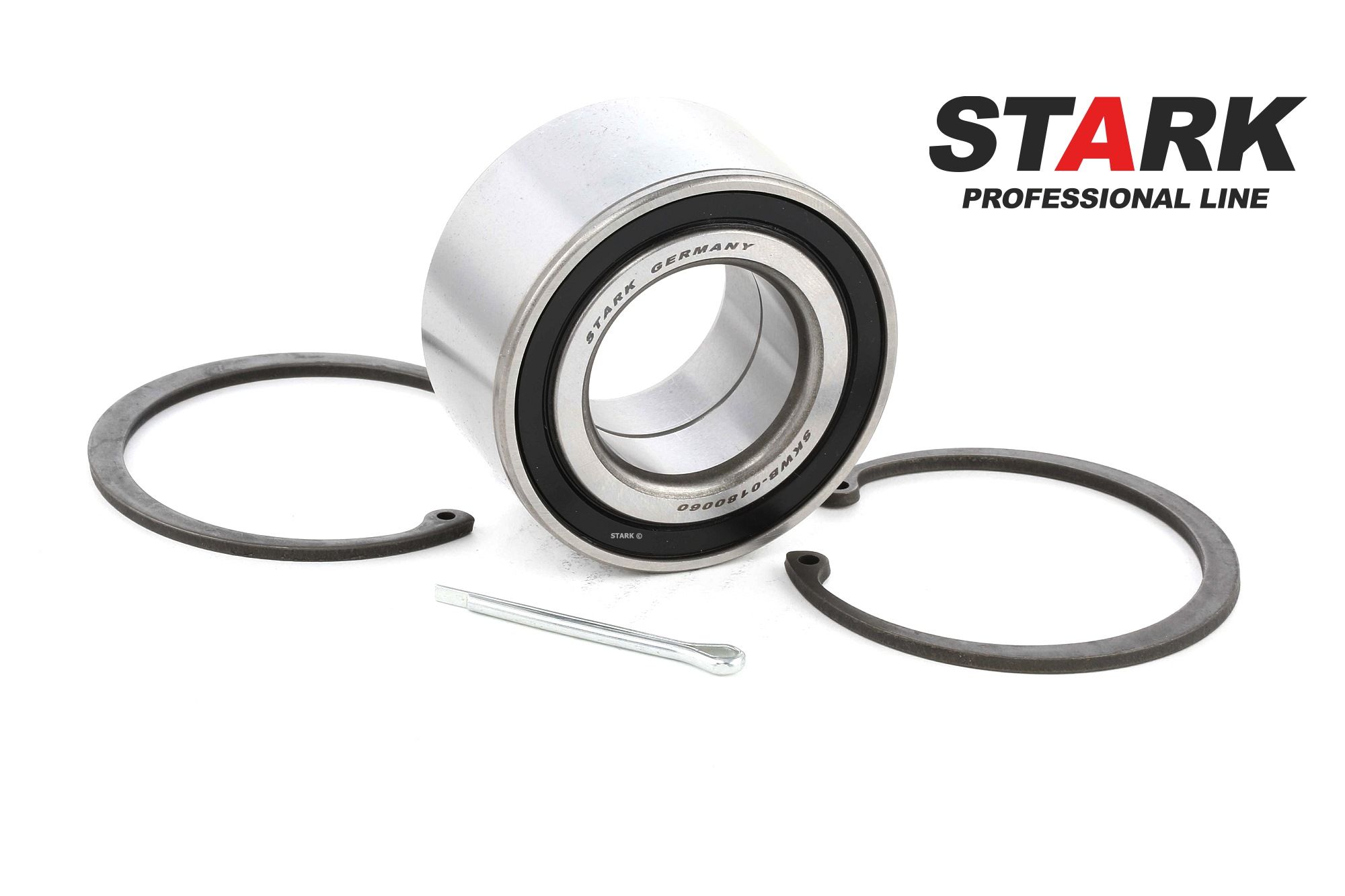 STARK SKWB-0180060 Wheel bearing kit Rear Axle, Front Axle, 74,0 mm, Angular Ball Bearing