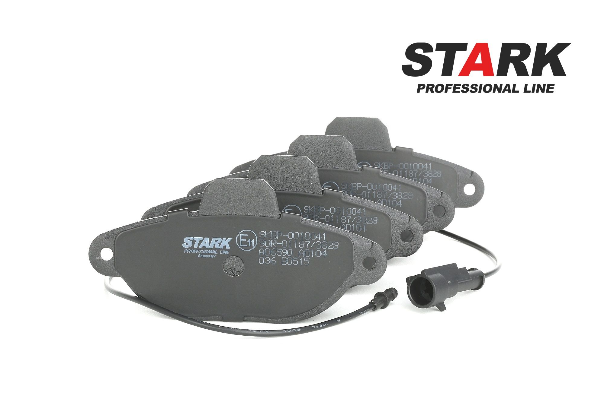 STARK SKBP-0010041 Kit pastiglie freni Assale anteriore, Con contatto segnalazione usura
