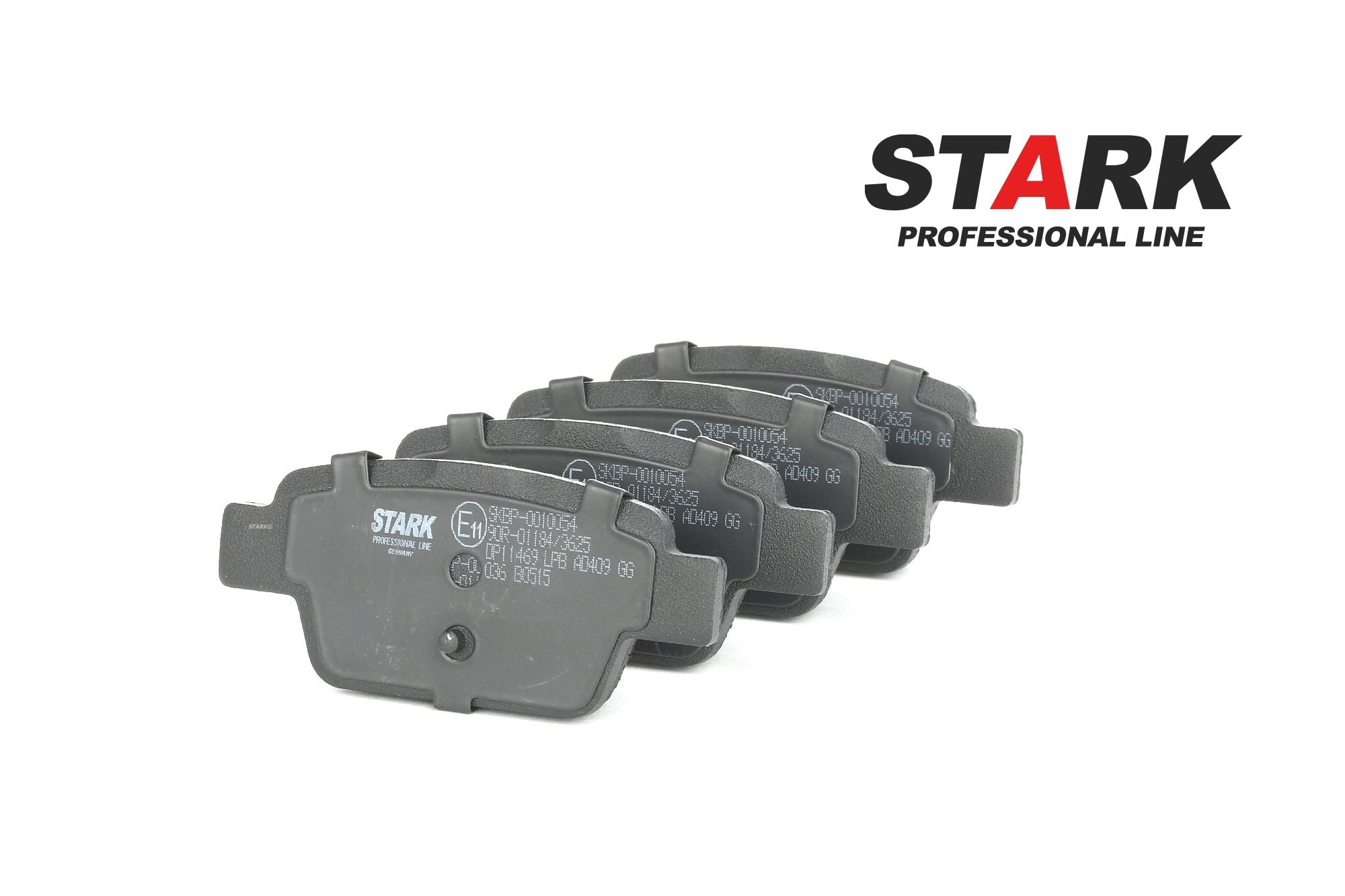 STARK SKBP-0010054 Kit pastiglie freni Assale posteriore, Non predisposto per contatto segnalazione usura, senza contatto segnalazione usura