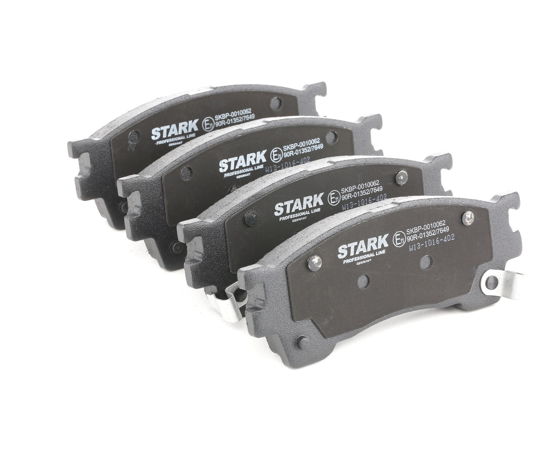 STARK SKBP-0010062 Brake pad set Front Axle, incl. wear warning contact, with acoustic wear warning