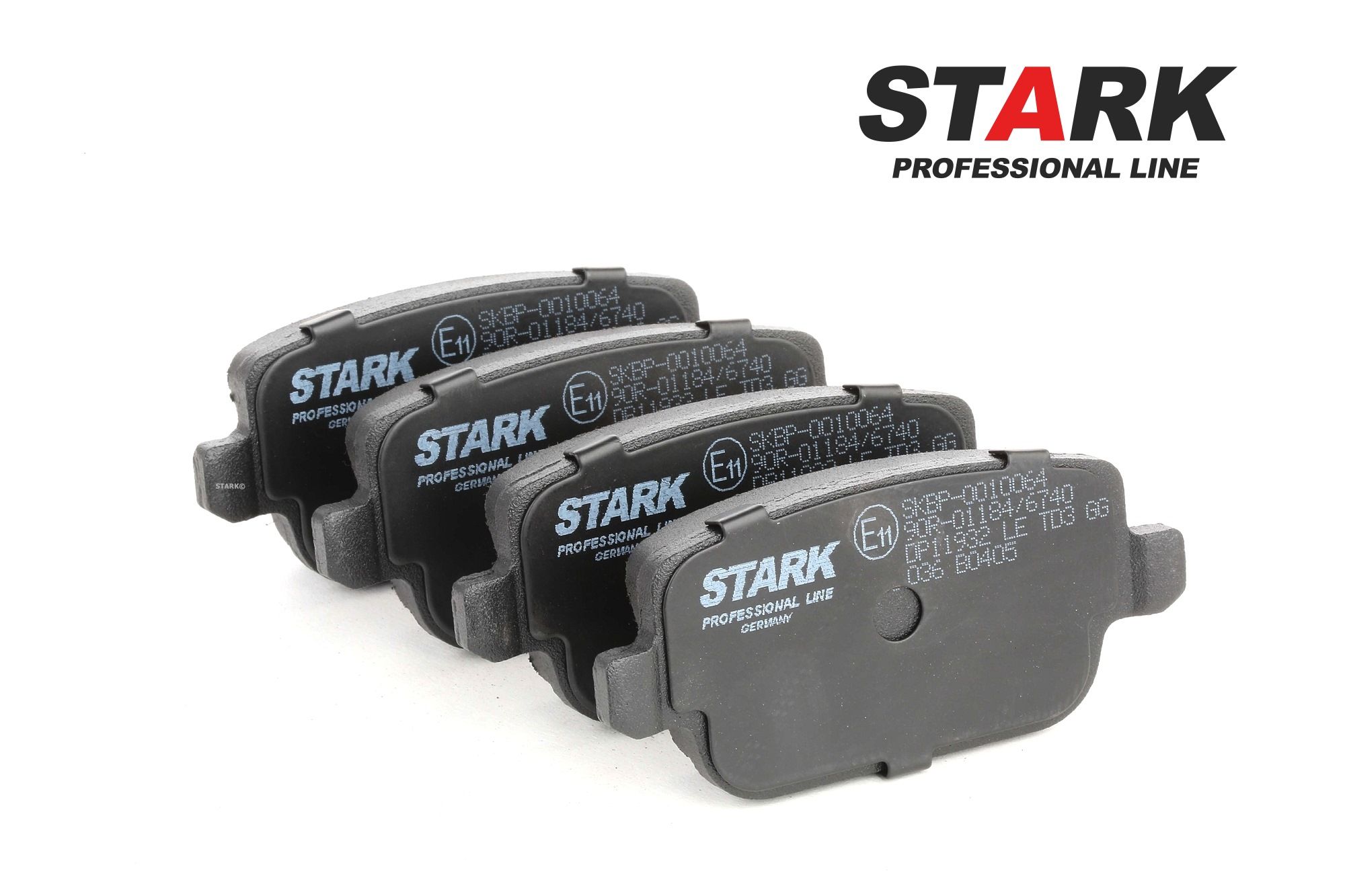 SKBP-0010064 STARK Hinterachse, nicht für Verschleißwarnanzeiger vorbereitet, mit Anti-Quietsch-Blech Höhe: 43,2mm, Breite: 95,2mm, Dicke/Stärke: 15,7mm Bremsbelagsatz SKBP-0010064 günstig kaufen