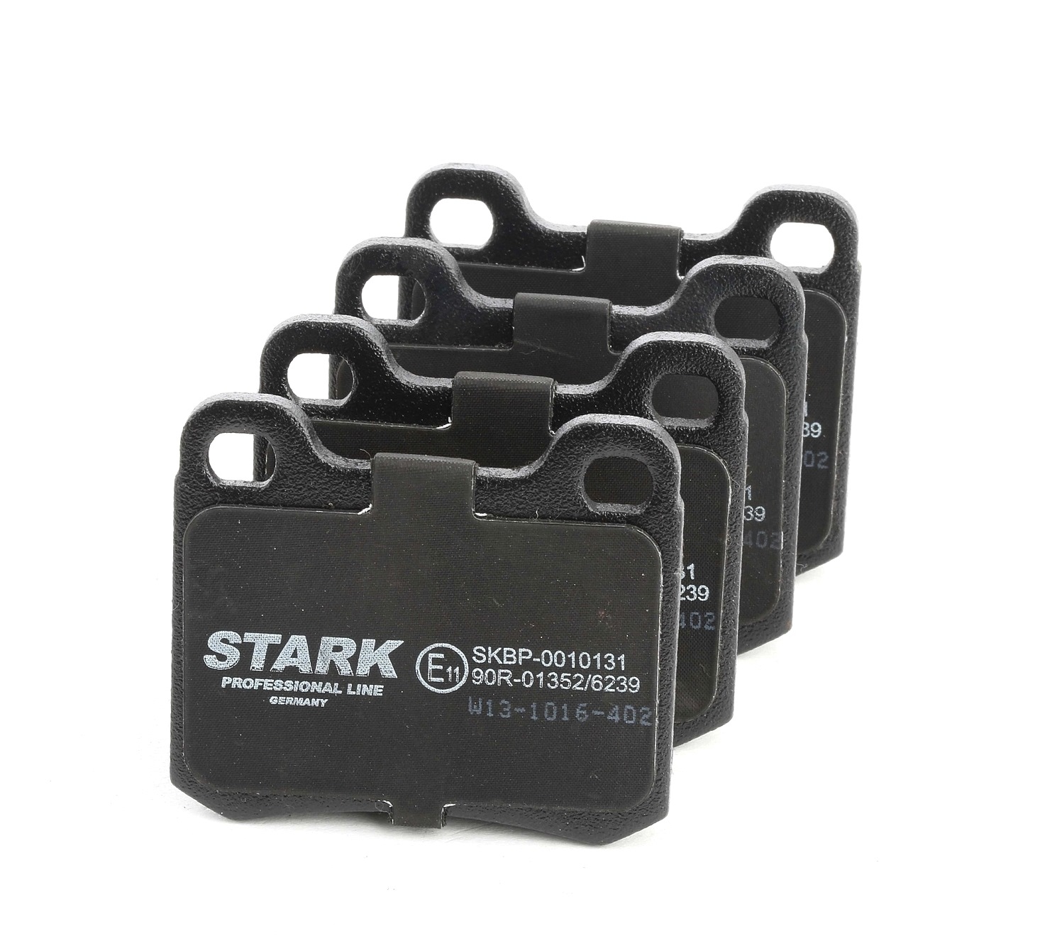 STARK SKBP-0010131 Brake pad set Rear Axle, Low-Metallic, excl. wear warning contact