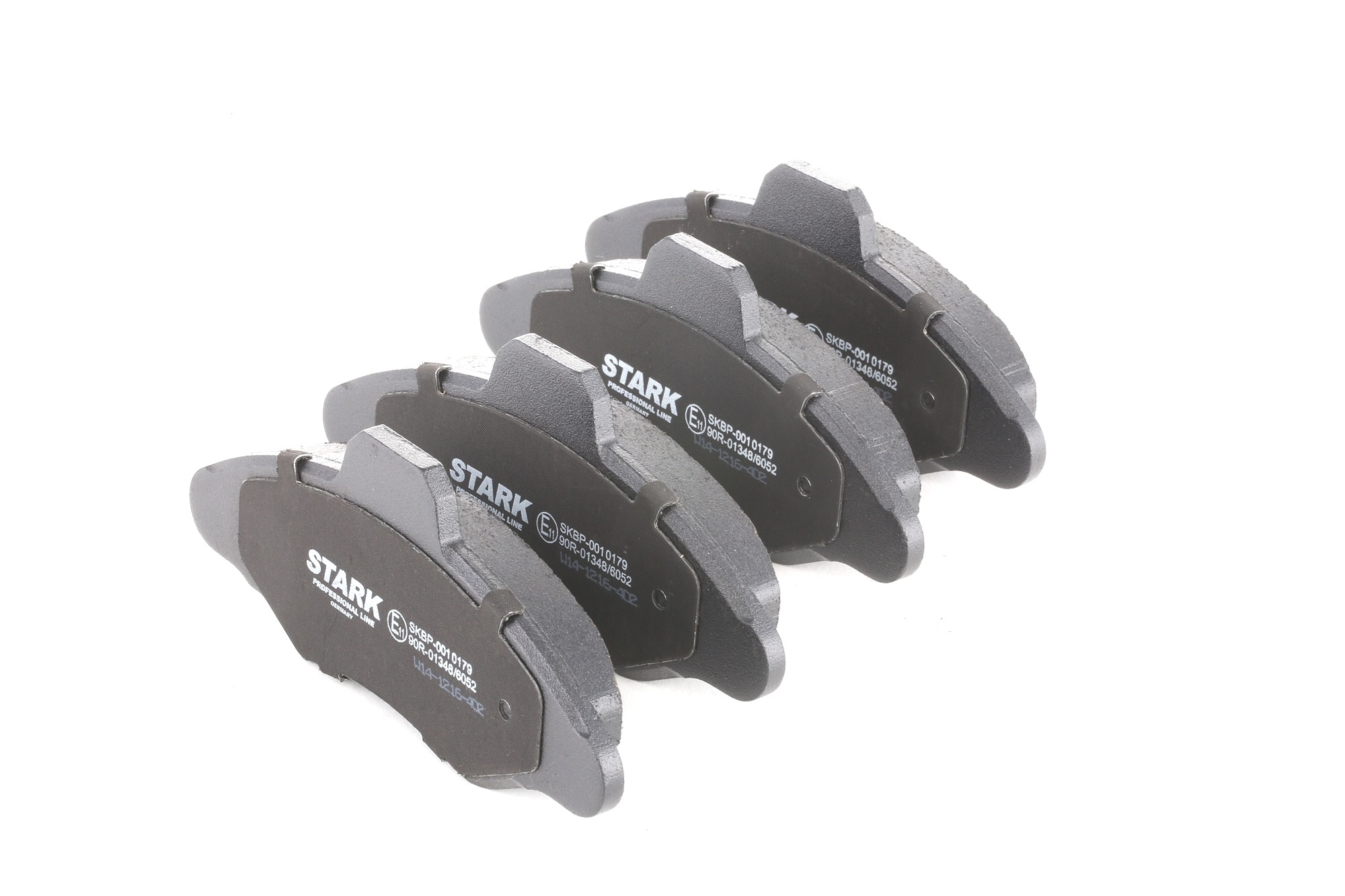 STARK SKBP-0010179 Brake pad set Front Axle, not prepared for wear indicator, with anti-squeak plate