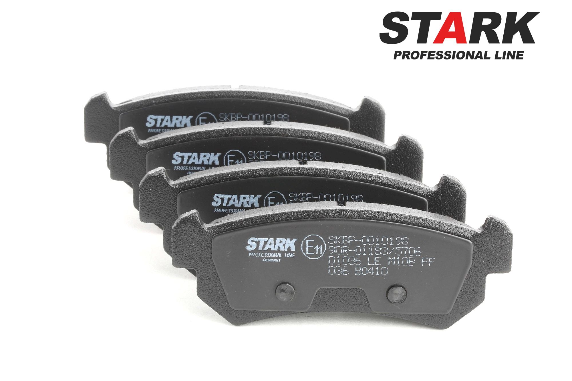 STARK SKBP-0010198 Brake pad set Rear Axle, excl. wear warning contact