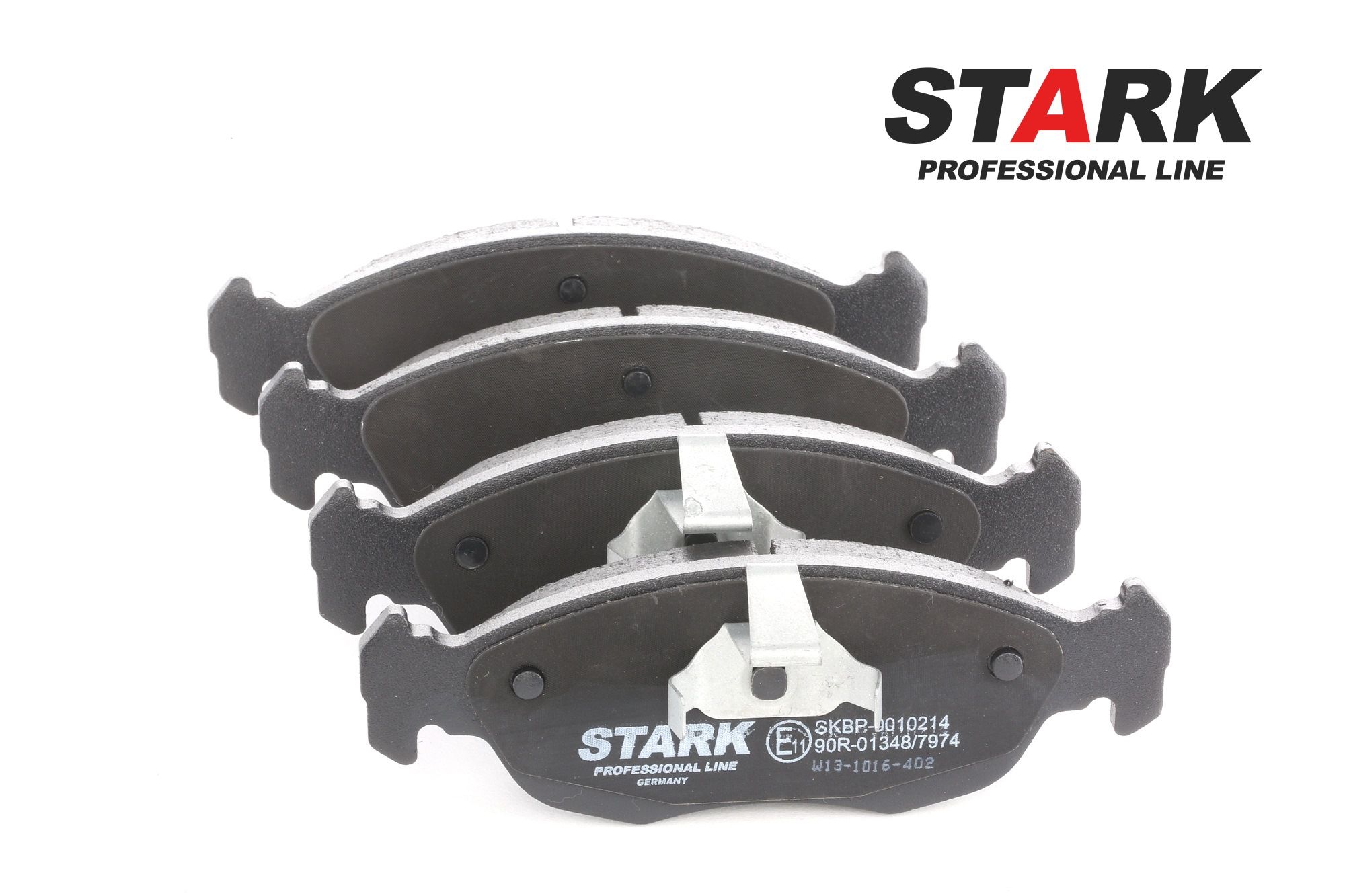 STARK SKBP-0010214 Brake pad set Front Axle, excl. wear warning contact, with piston clip